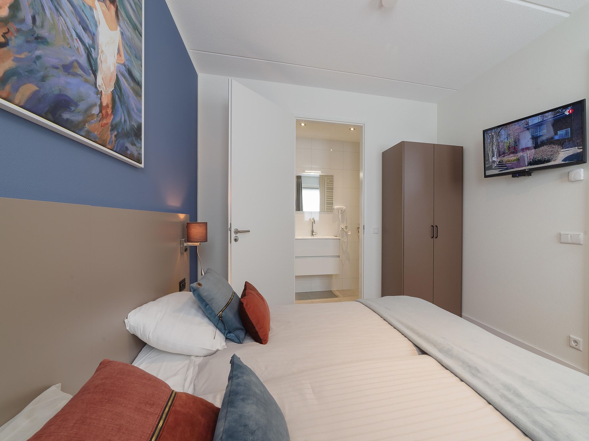 Een slaapkamer van Zeeuwse Pracht 8 pers in Colijnsplaat