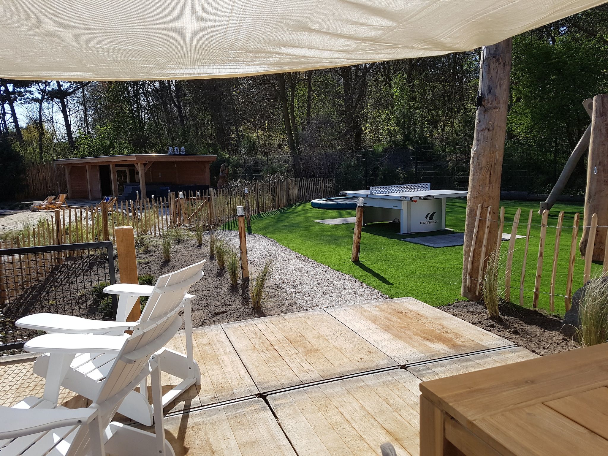 De tuin van Duinvilla Noordwijk in Noordwijk