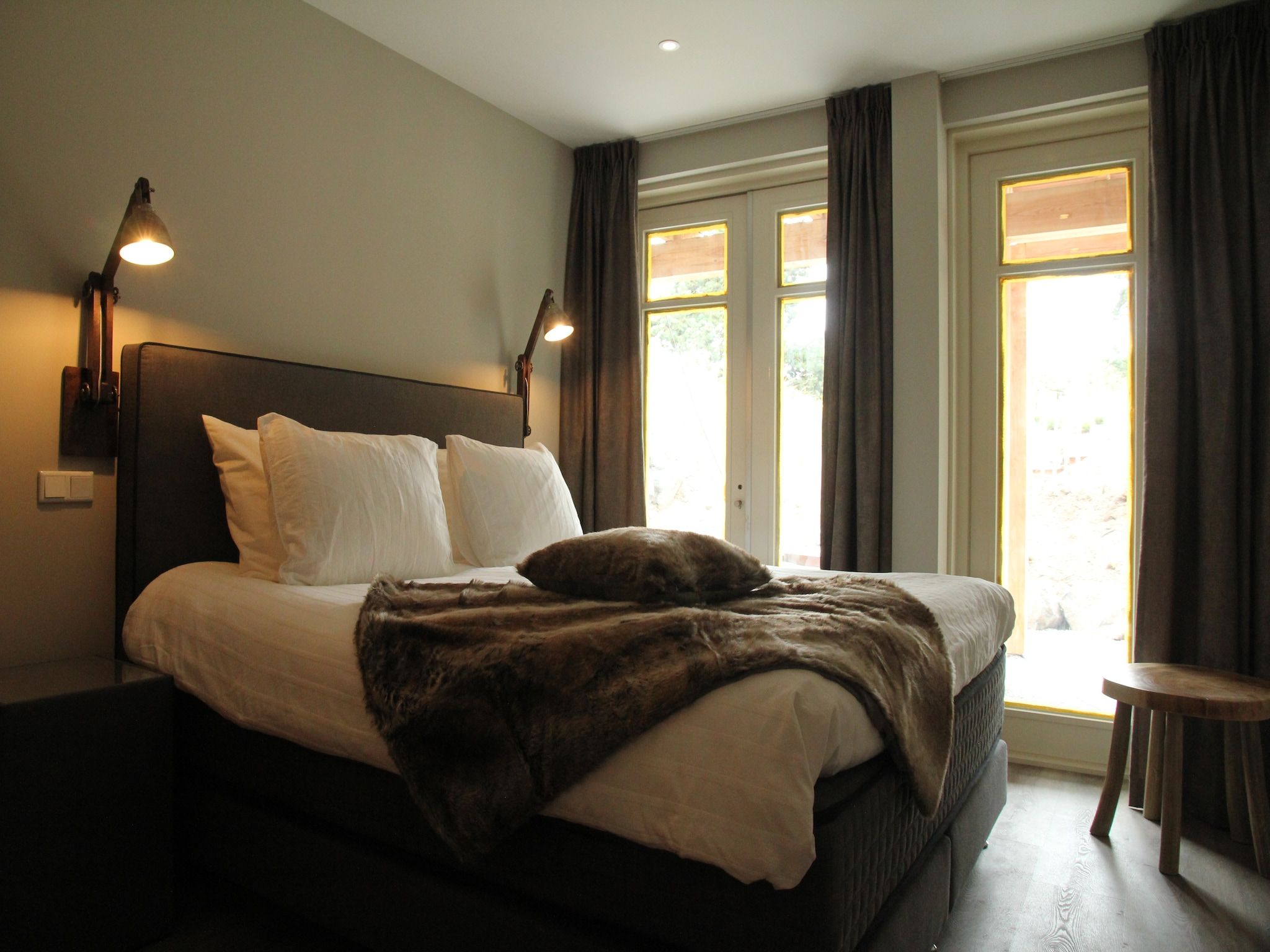 Een slaapkamer van Duinvilla Noordwijk in Noordwijk