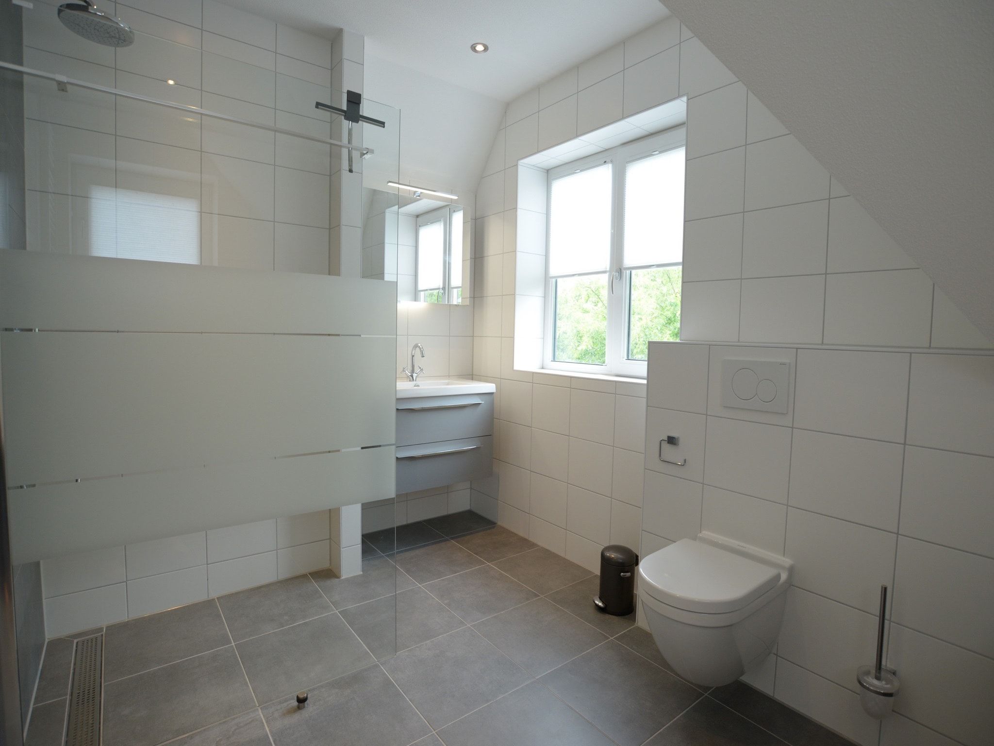 De badkamer van Tempelier 39 in Den Burg-Texel