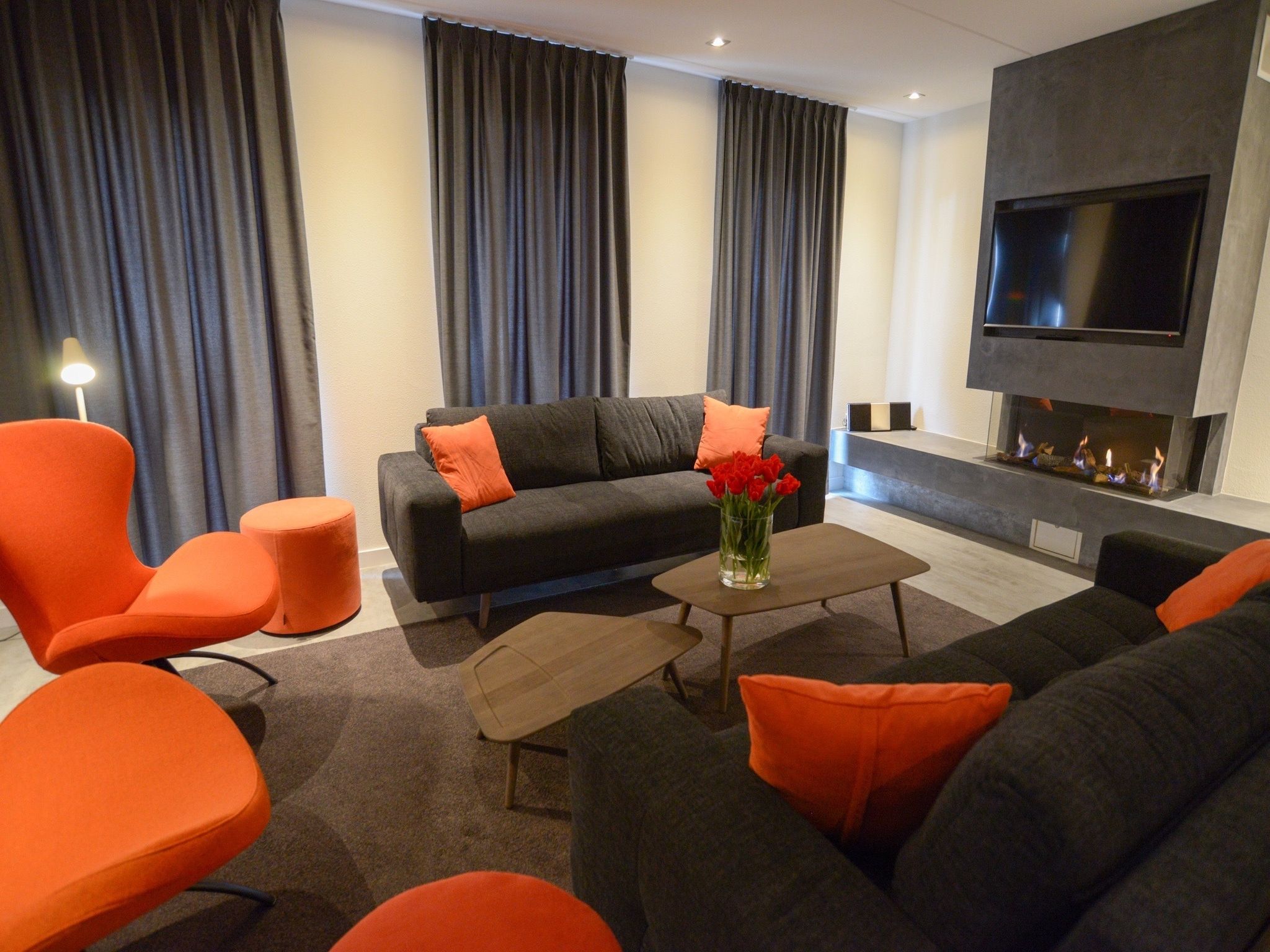 De woonkamer van Villa  Hoogeland 106L in De Koog-Texel