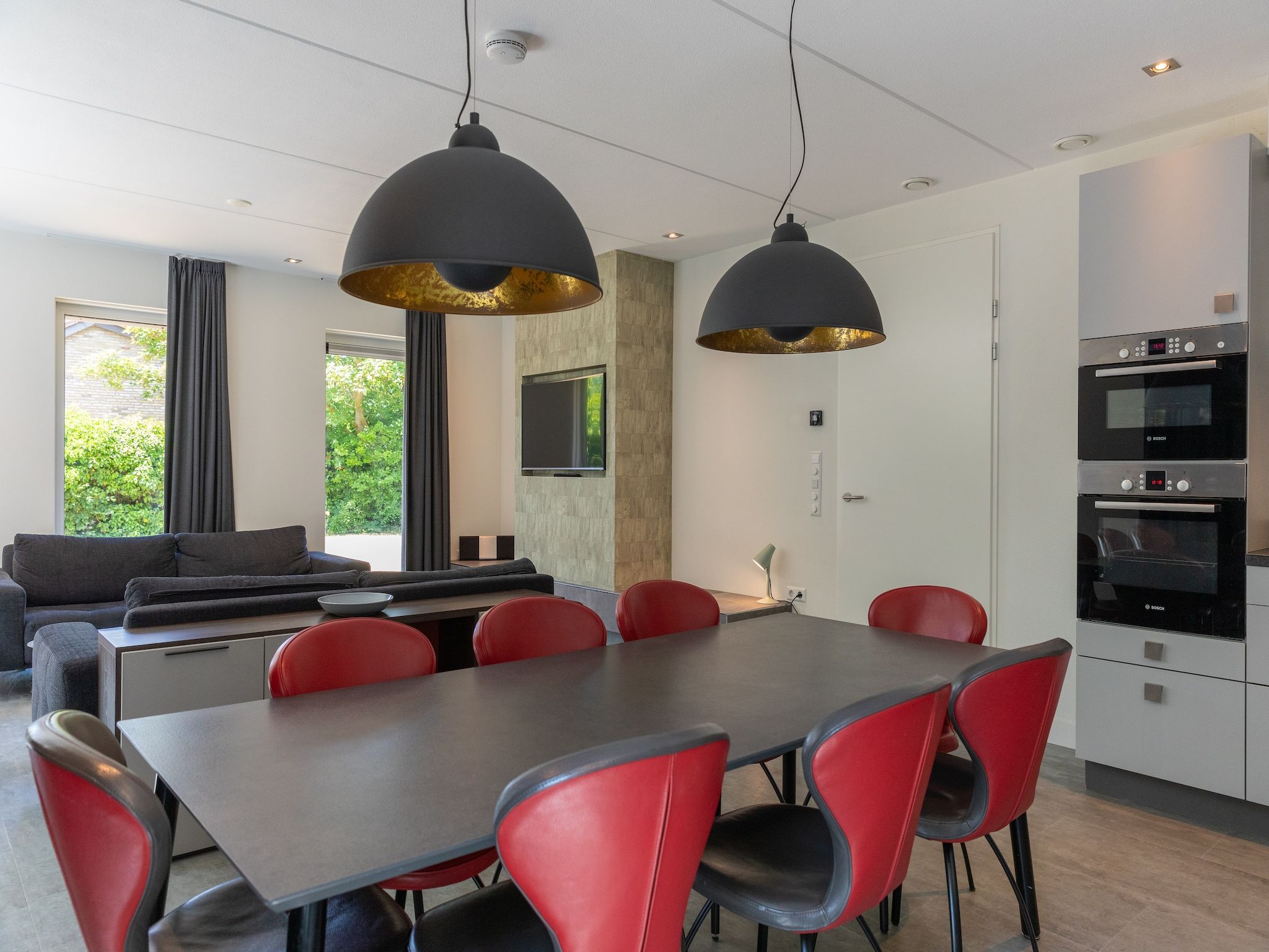 De woonkamer van Villa  Hoogelandt 10 in De Koog Texel