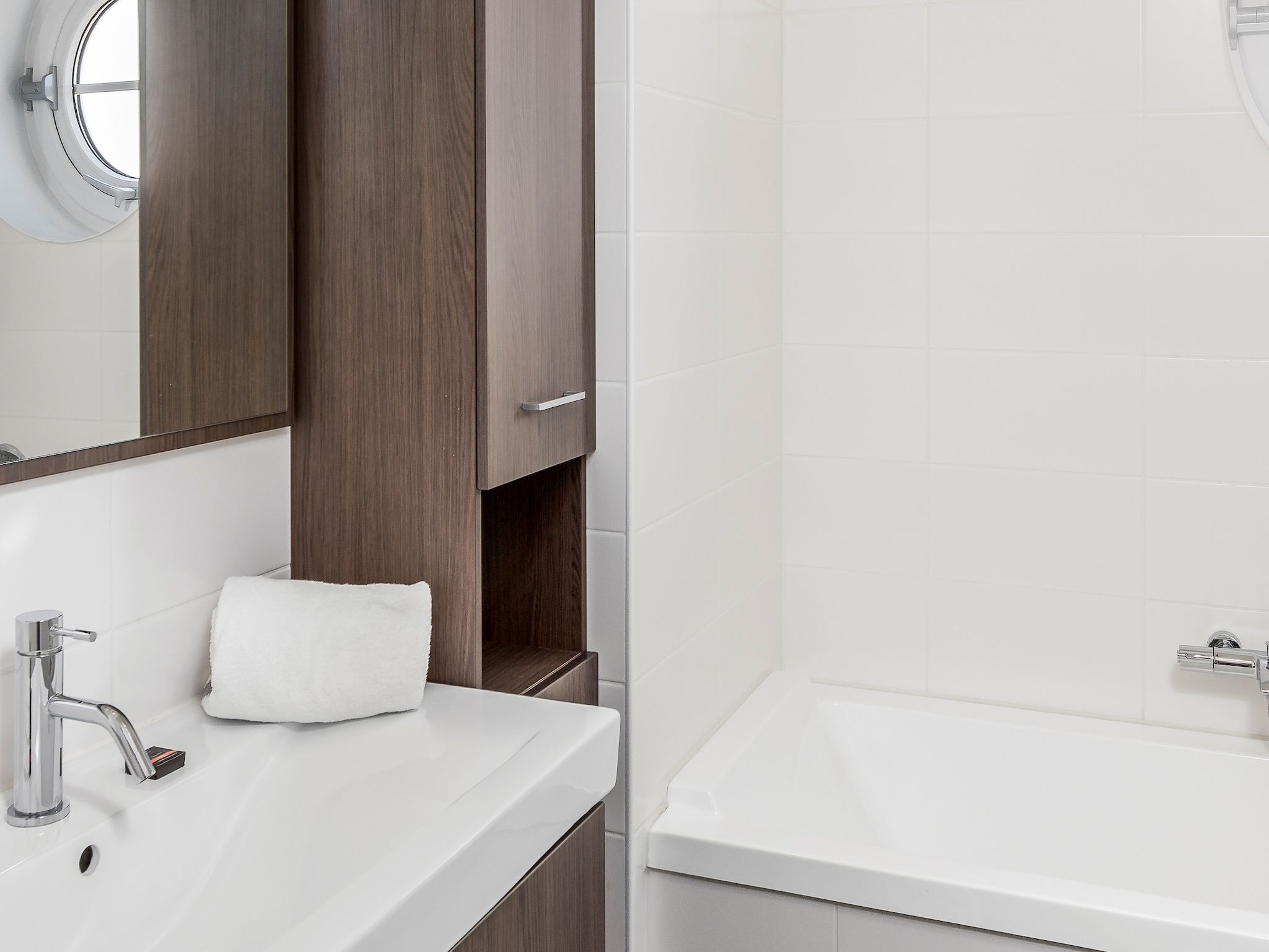 De badkamer van Noordzee Résidence Cadzand-Bad 13 in Cadzand-Bad