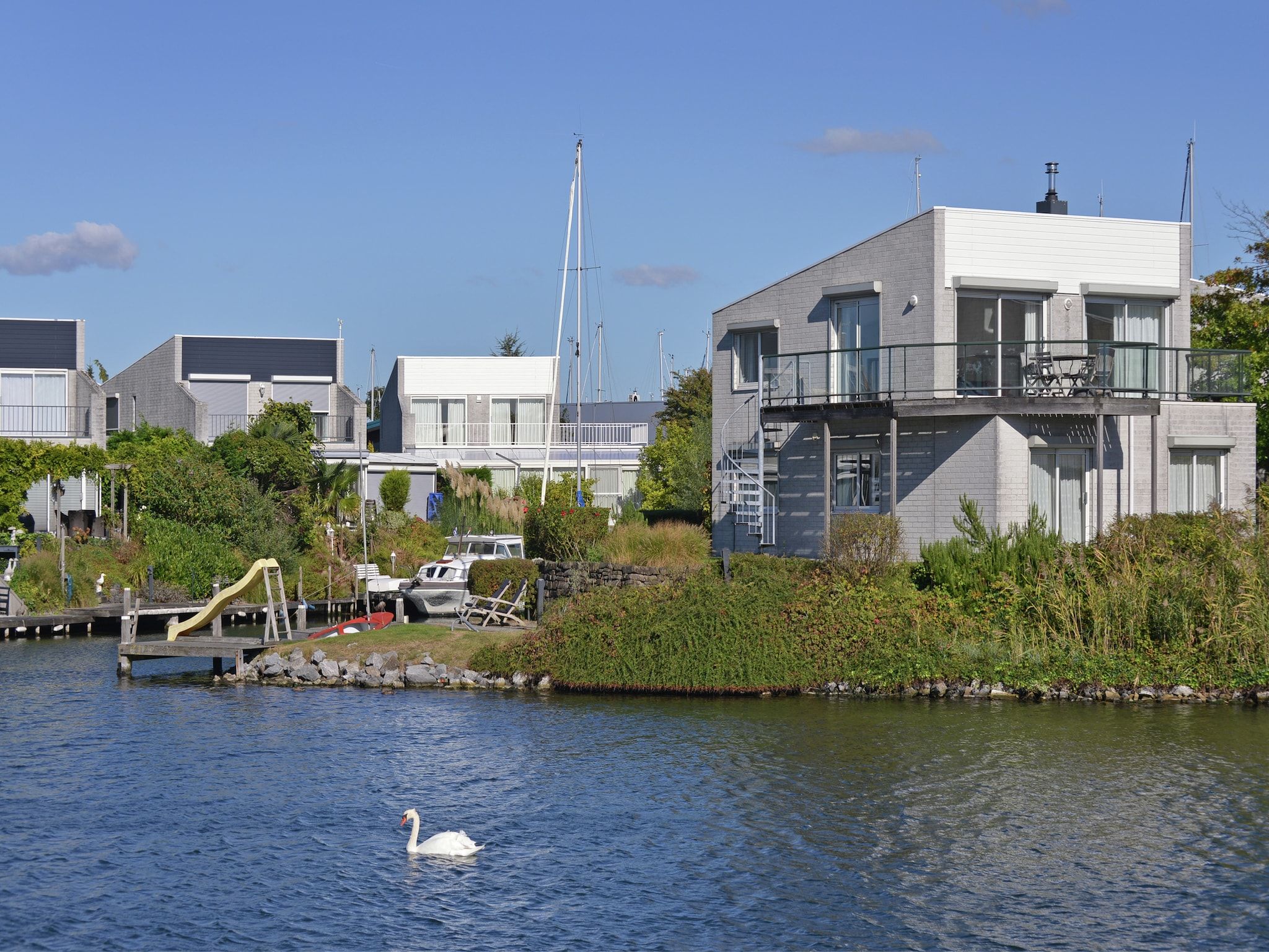 De buitenkant van Veerdam 42 in Kortgene