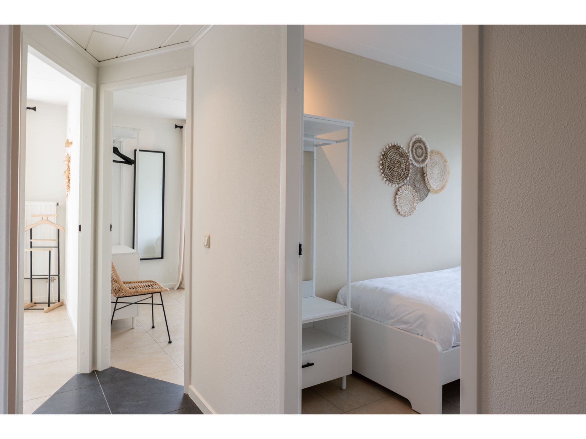 Een slaapkamer van Veerdam 42 in Kortgene