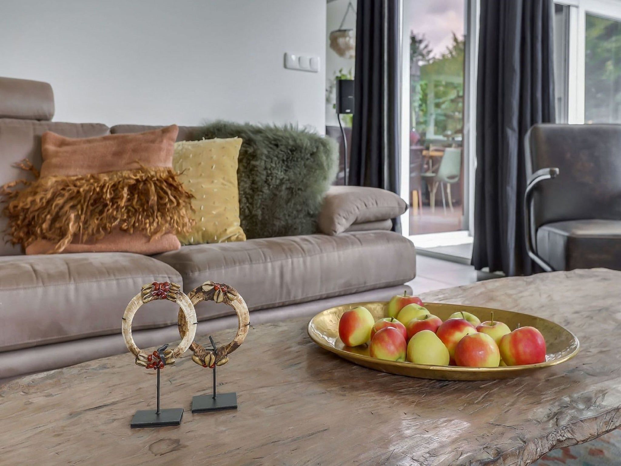 De woonkamer van Vakantiepark Sandberghe 7 in Uden