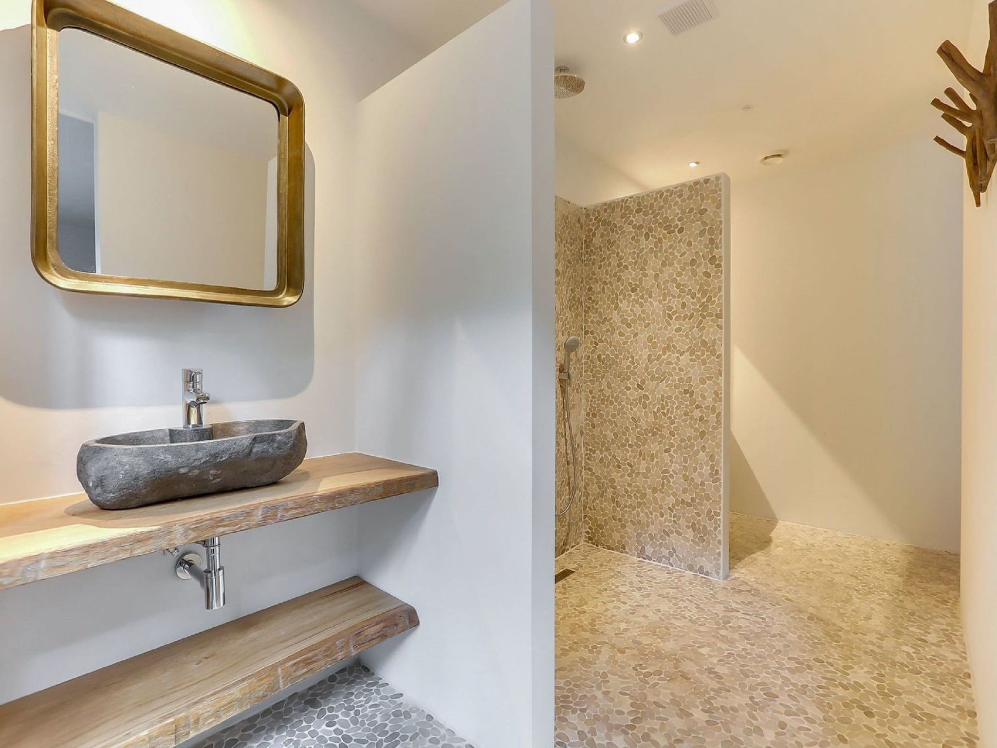 De badkamer van Vakantiepark Sandberghe 7 in Uden