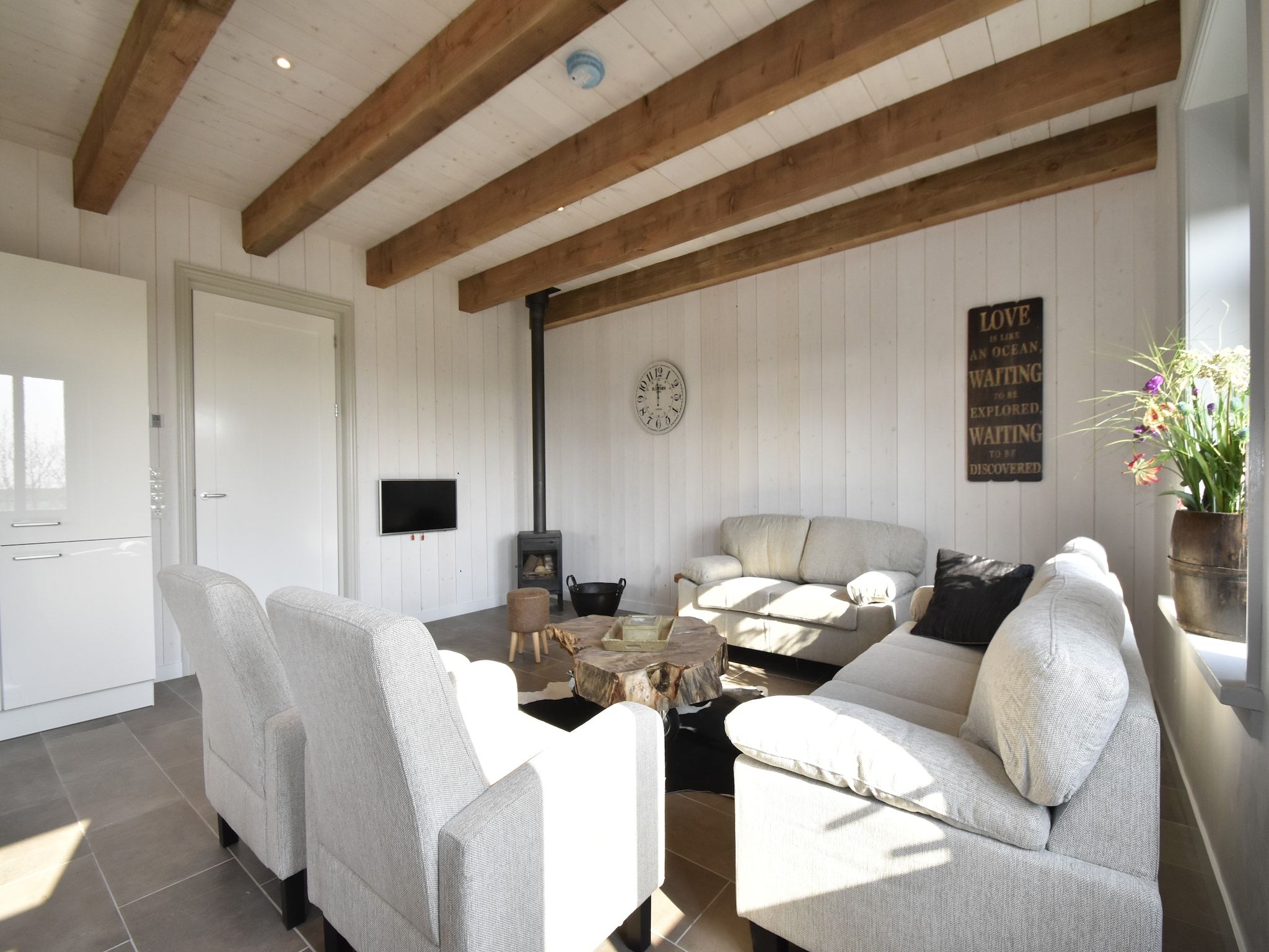 De woonkamer van Hazenborgh - Strandhuys in Callantsoog