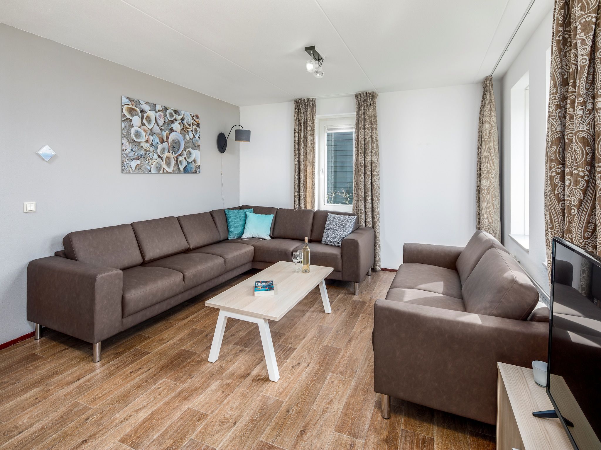 De woonkamer van Aquadelta 31 in Bruinisse