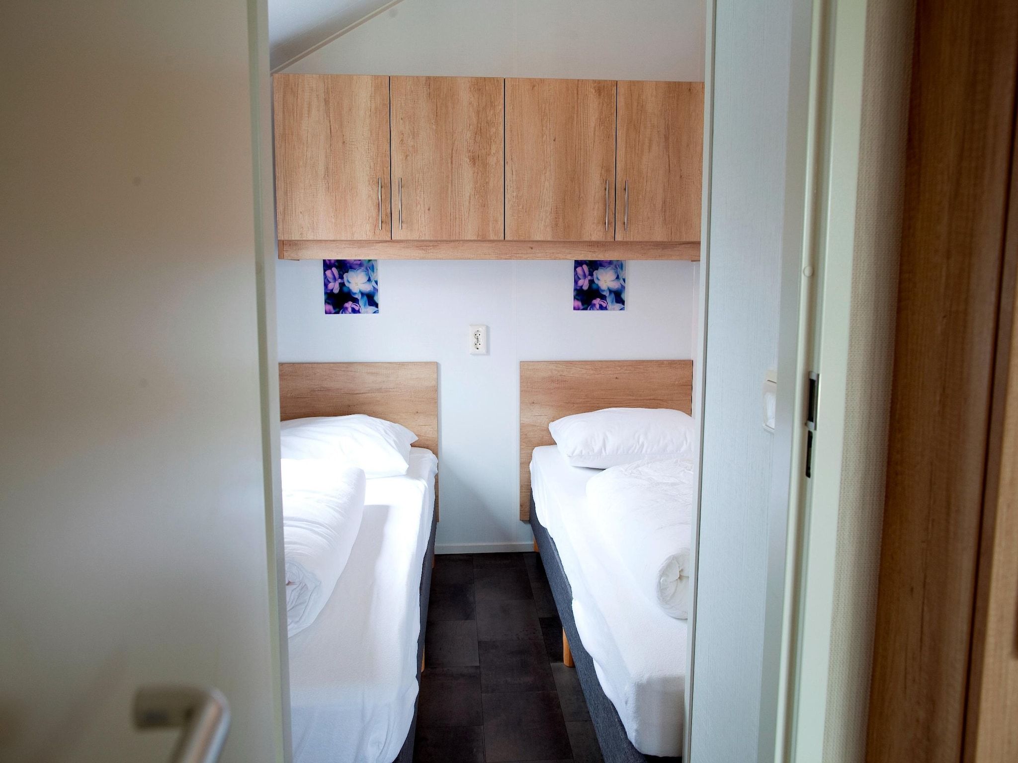 Een slaapkamer van Vakantiepark Eigen Wijze 8 in Bant