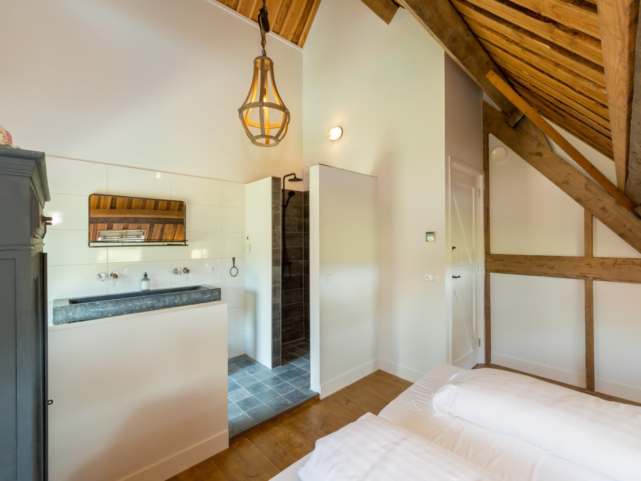 Een slaapkamer van Lepelstraat 18B  Vrouwenpolder "'t Zwartje" in Vrouwenpolder