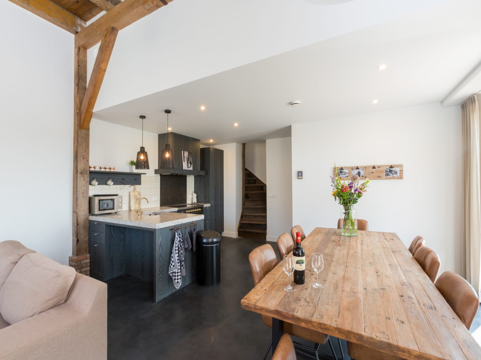 De keuken van Lepelstraat 18B  Vrouwenpolder "'t Zwartje" in Vrouwenpolder