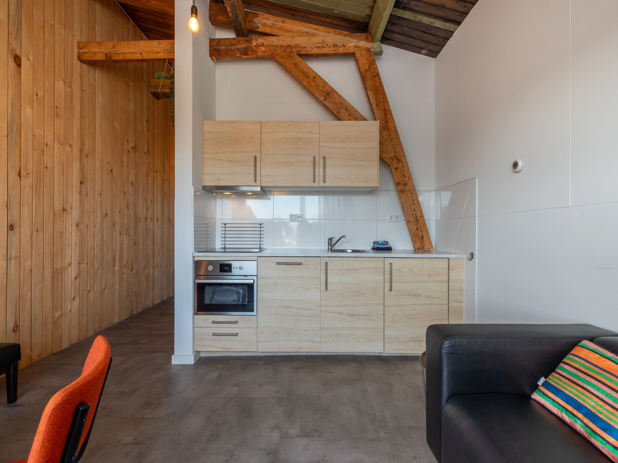 De keuken van Groepsappartement Pleinzicht in Koudekerke