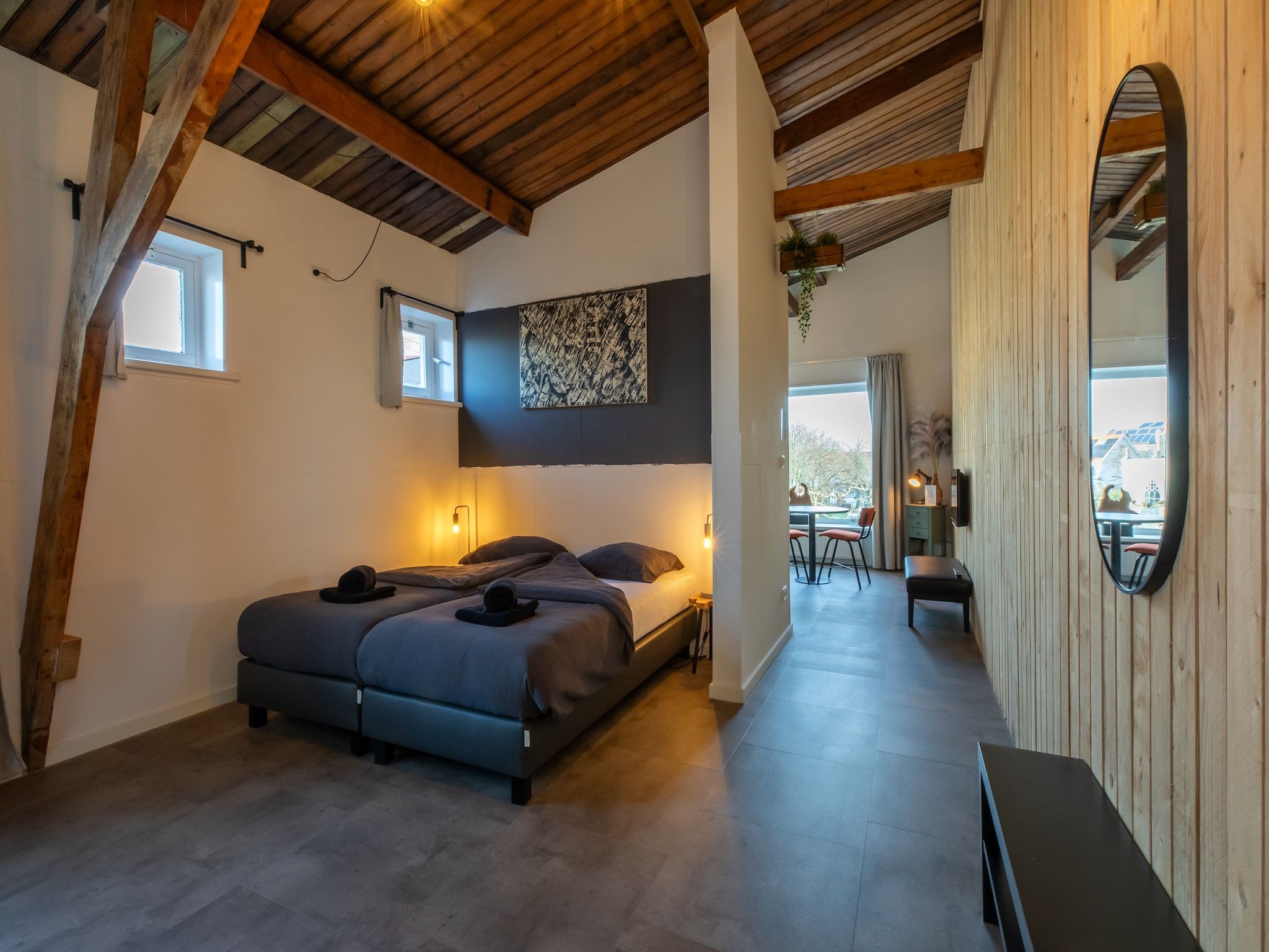 Een slaapkamer van Groepsappartement Pleinzicht in Koudekerke