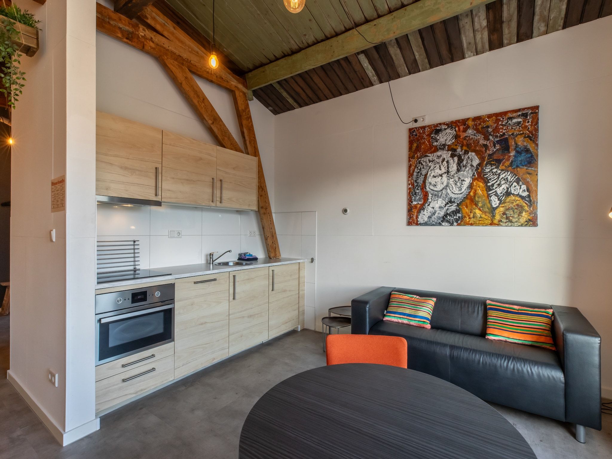 De keuken van Groepsappartement Pleinzicht in Koudekerke