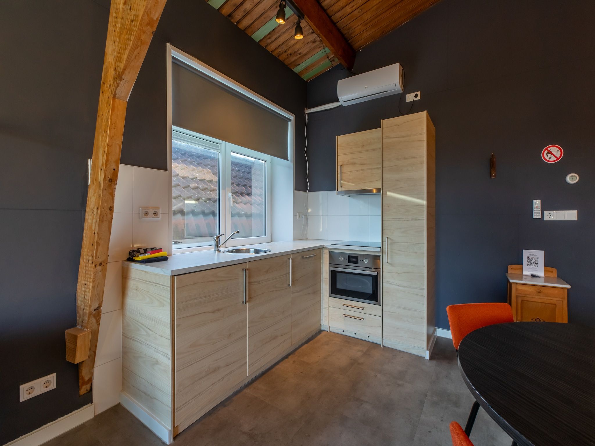 De keuken van Groepsappartement Pleinzicht in Koudekerke