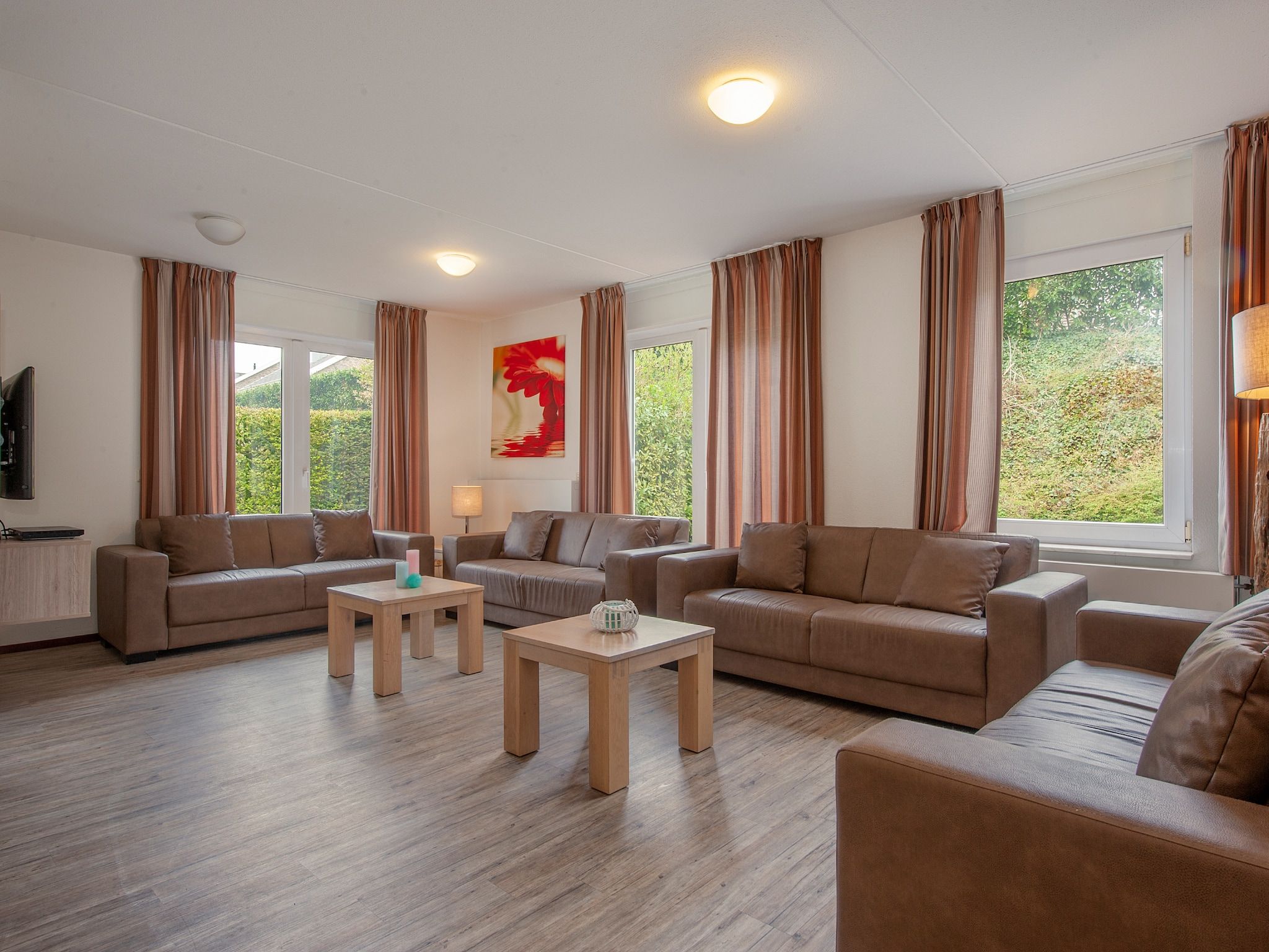 De woonkamer van Resort Arcen 18 in Arcen