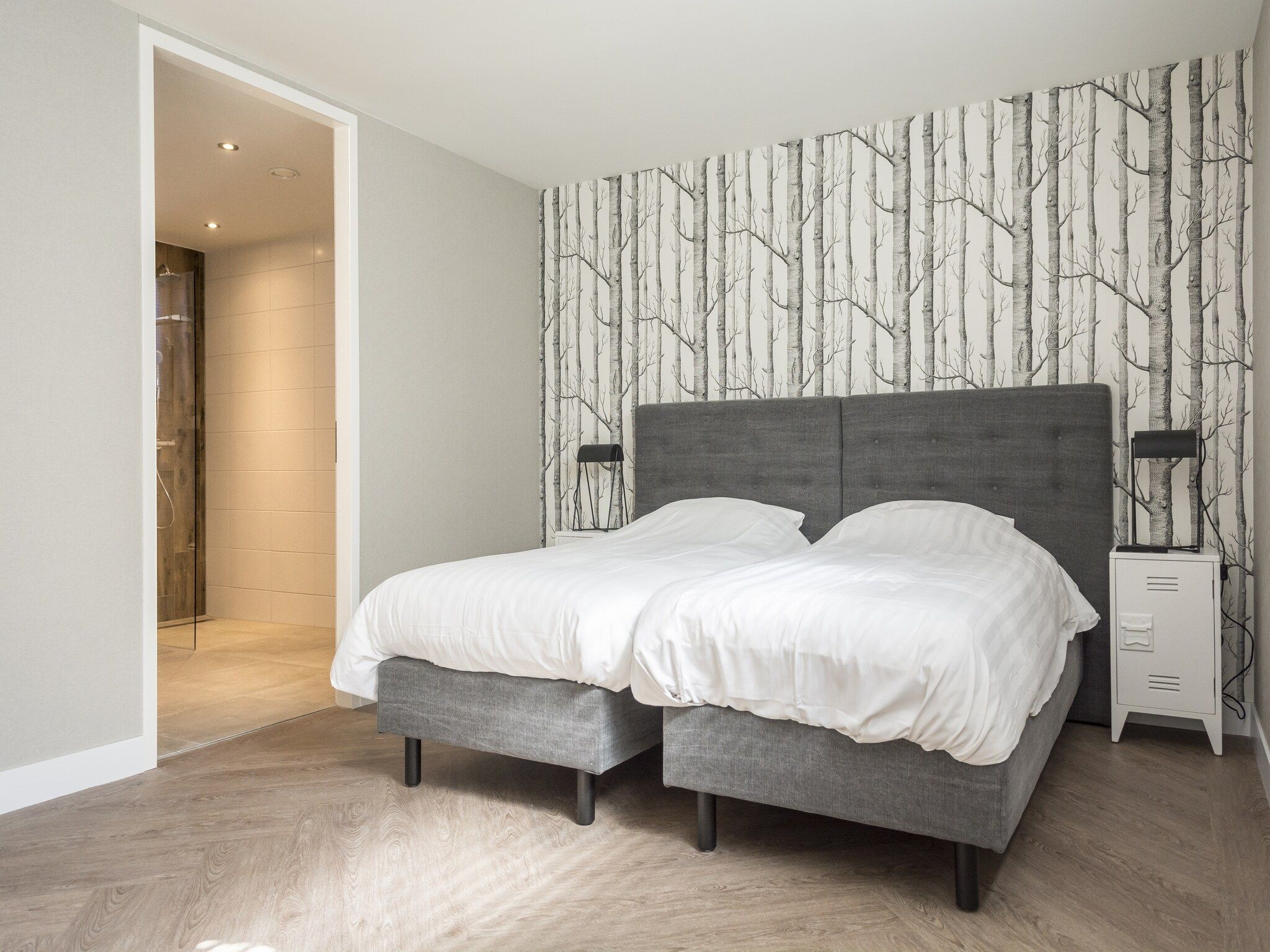 Een slaapkamer van Villa Bouwlust F Wellness in De Cocksdorp Texel