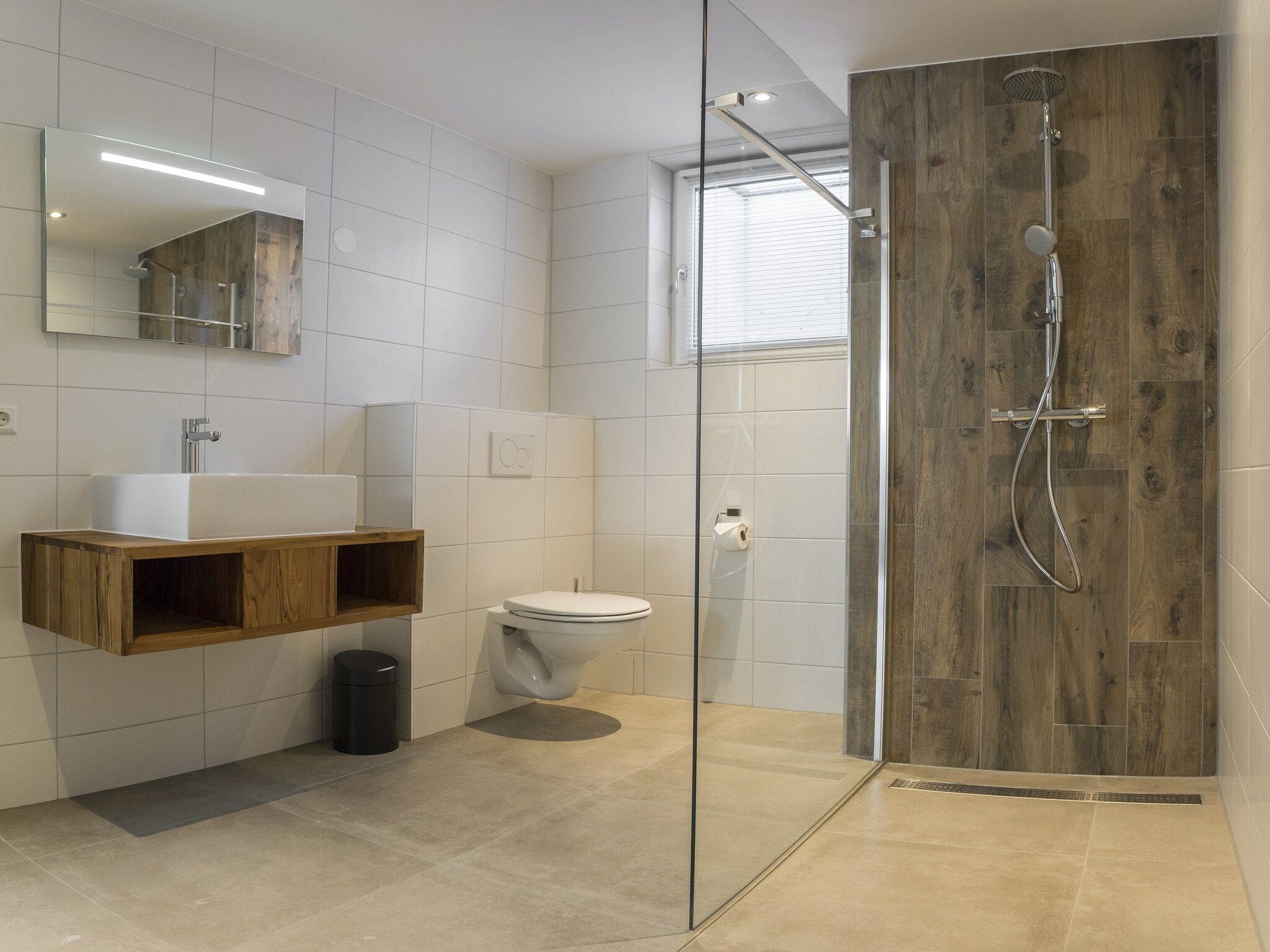 De badkamer van Villa Bouwlust F Wellness in De Cocksdorp Texel