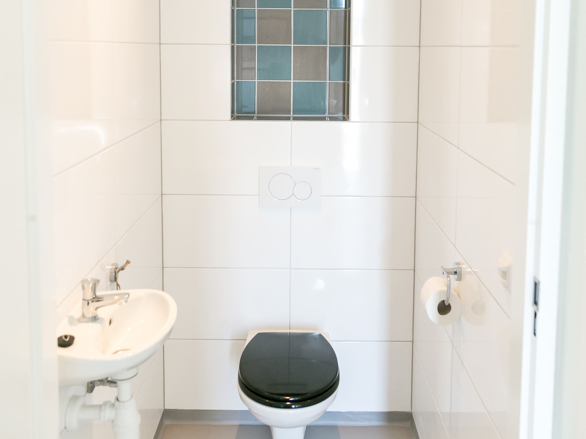 De badkamer van Strandpark Vlugtenburg 8 in 's-Gravenzande