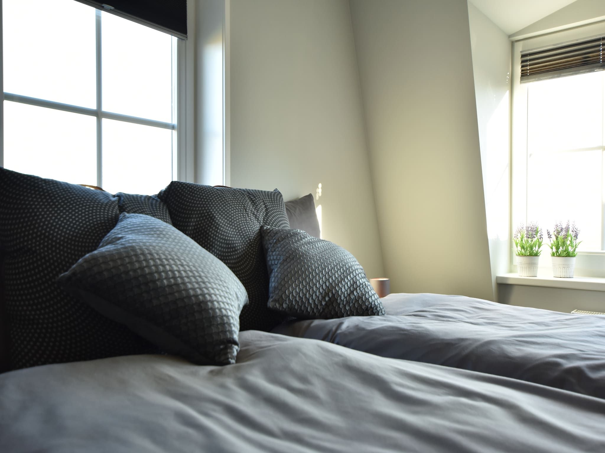 Een slaapkamer van Scoreldame XL in Schoorldam