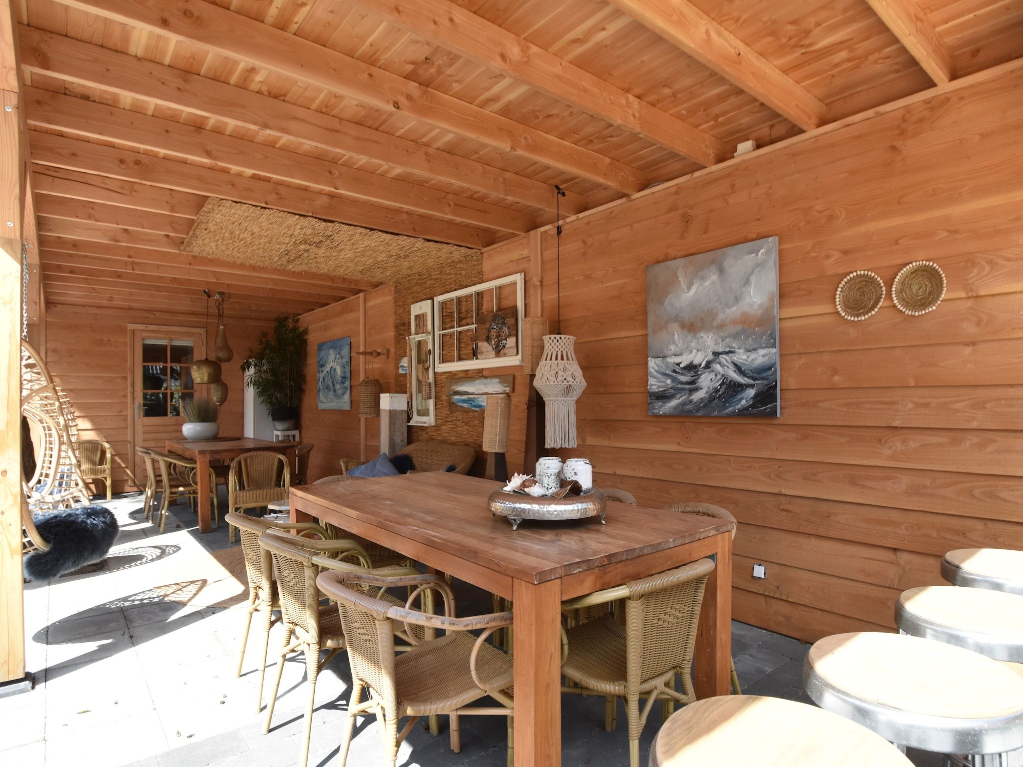 De tuin van De Groene Lantaarn in Groet (Schoorl)