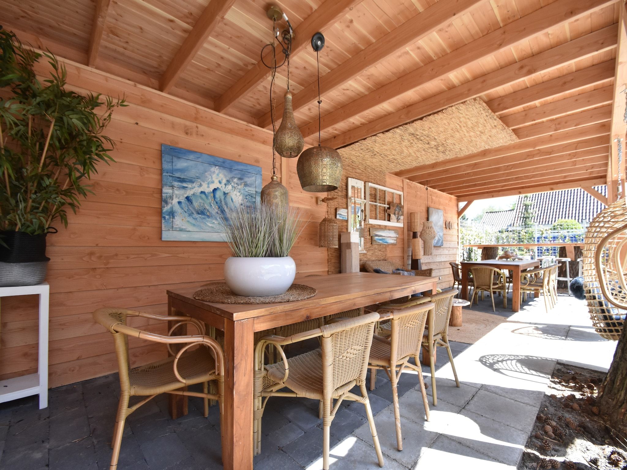 De tuin van De Groene Lantaarn in Groet (Schoorl)