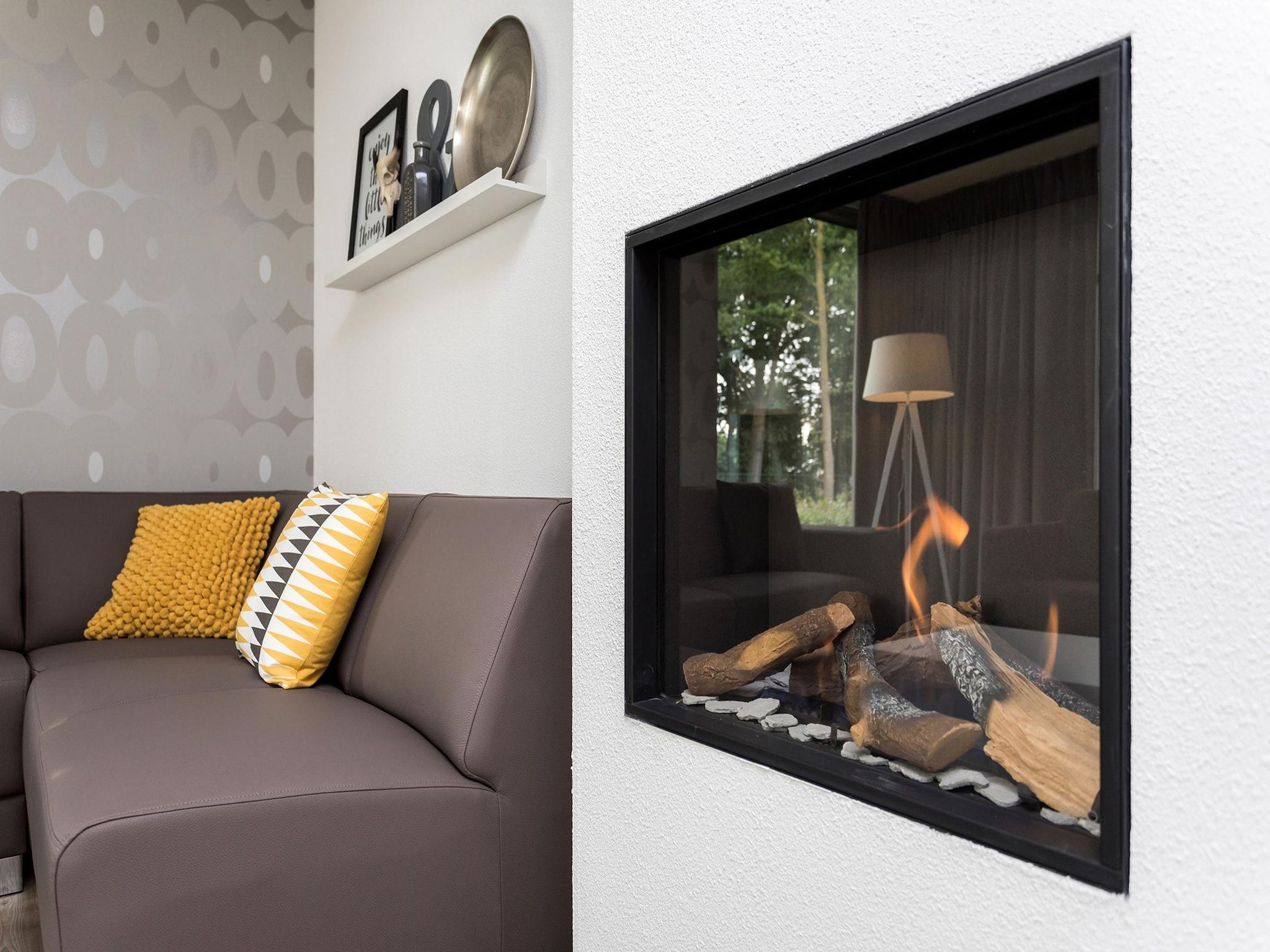 De woonkamer van Buitenhof De Leistert 26 in Roggel