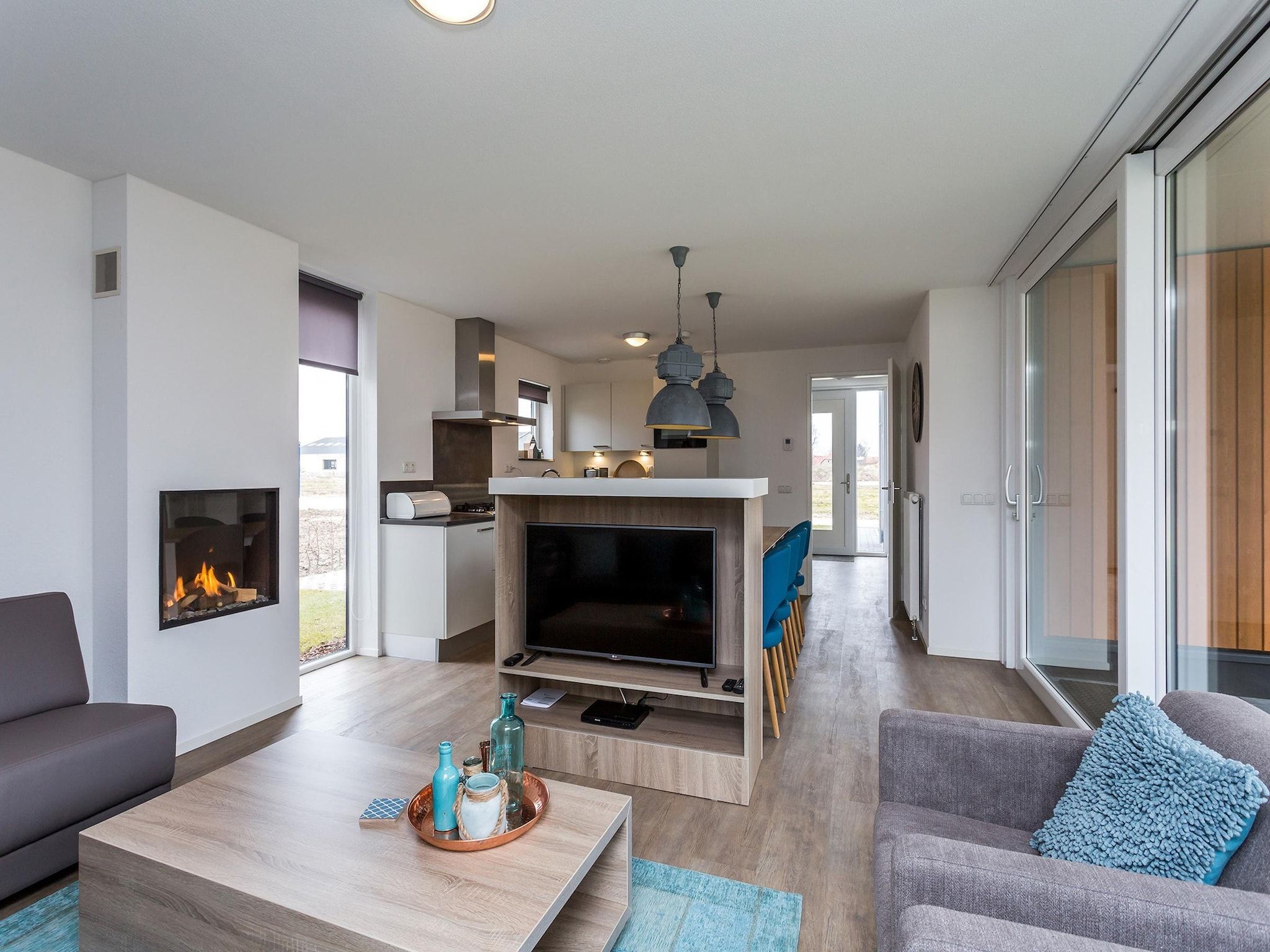 De woonkamer van Buitenhof De Leistert 28 in Roggel