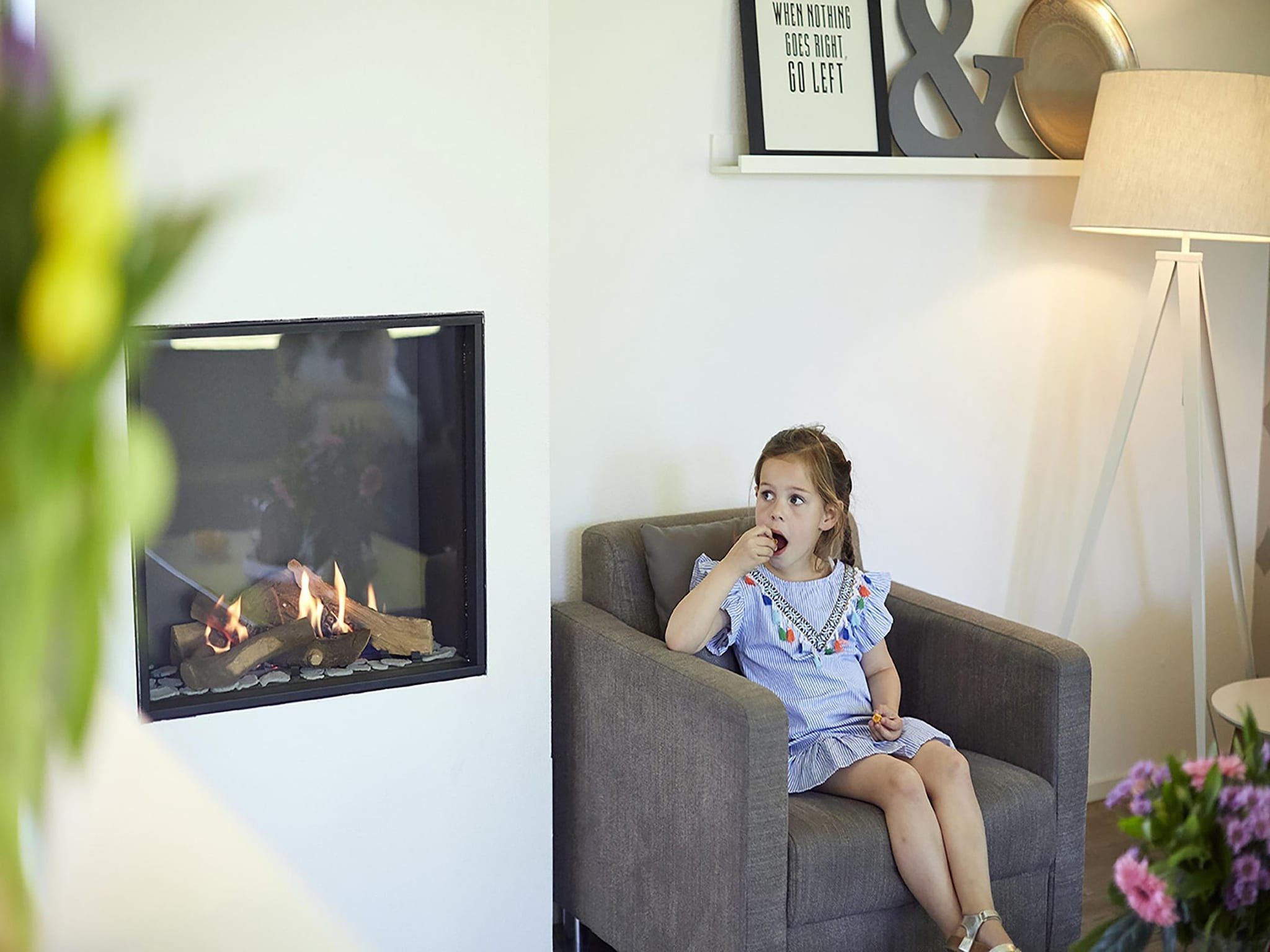 De woonkamer van Buitenhof De Leistert 28 in Roggel