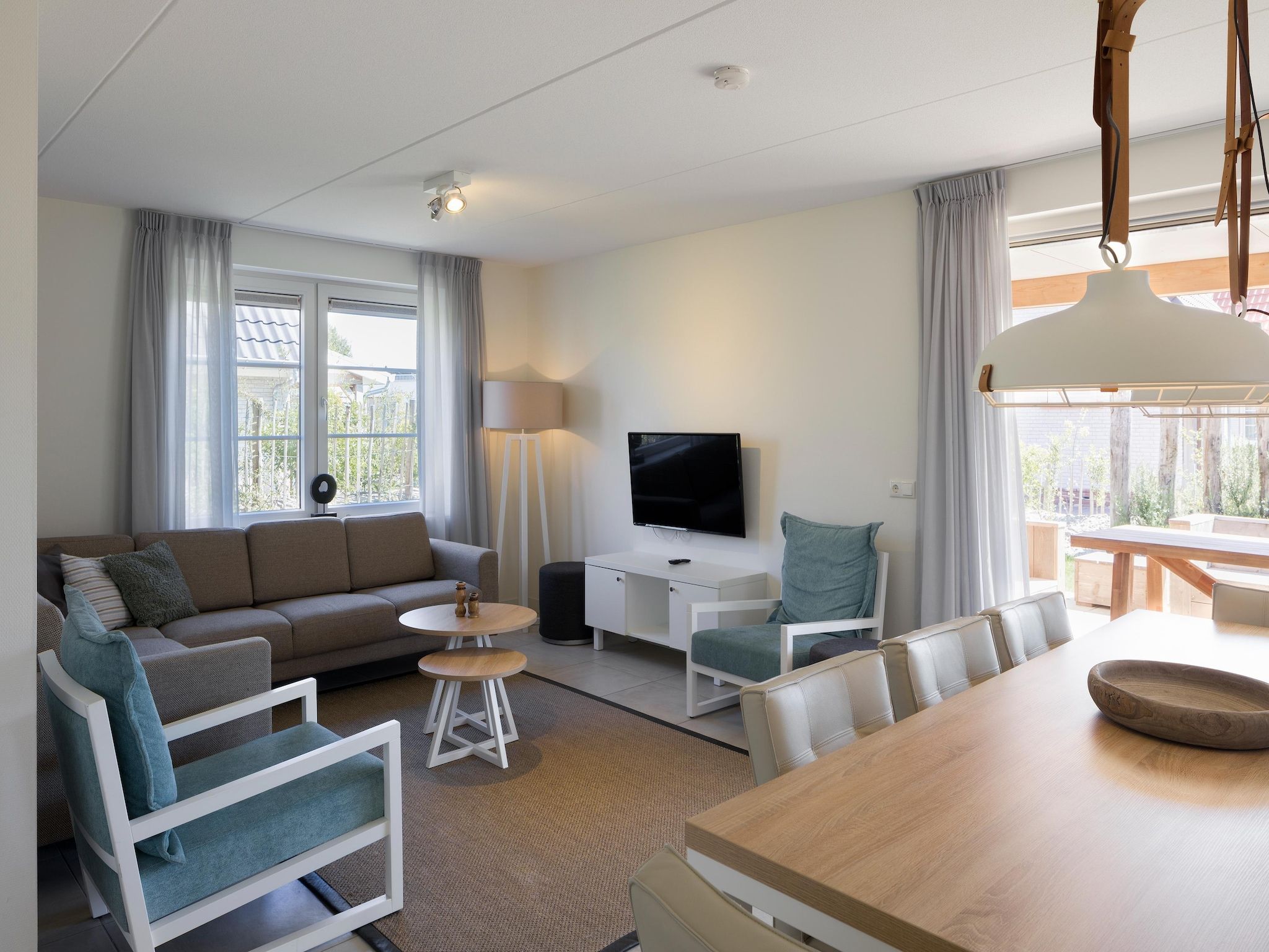 De woonkamer van Beach Resort Nieuwvliet-Bad 6 in Nieuwvliet-Bad
