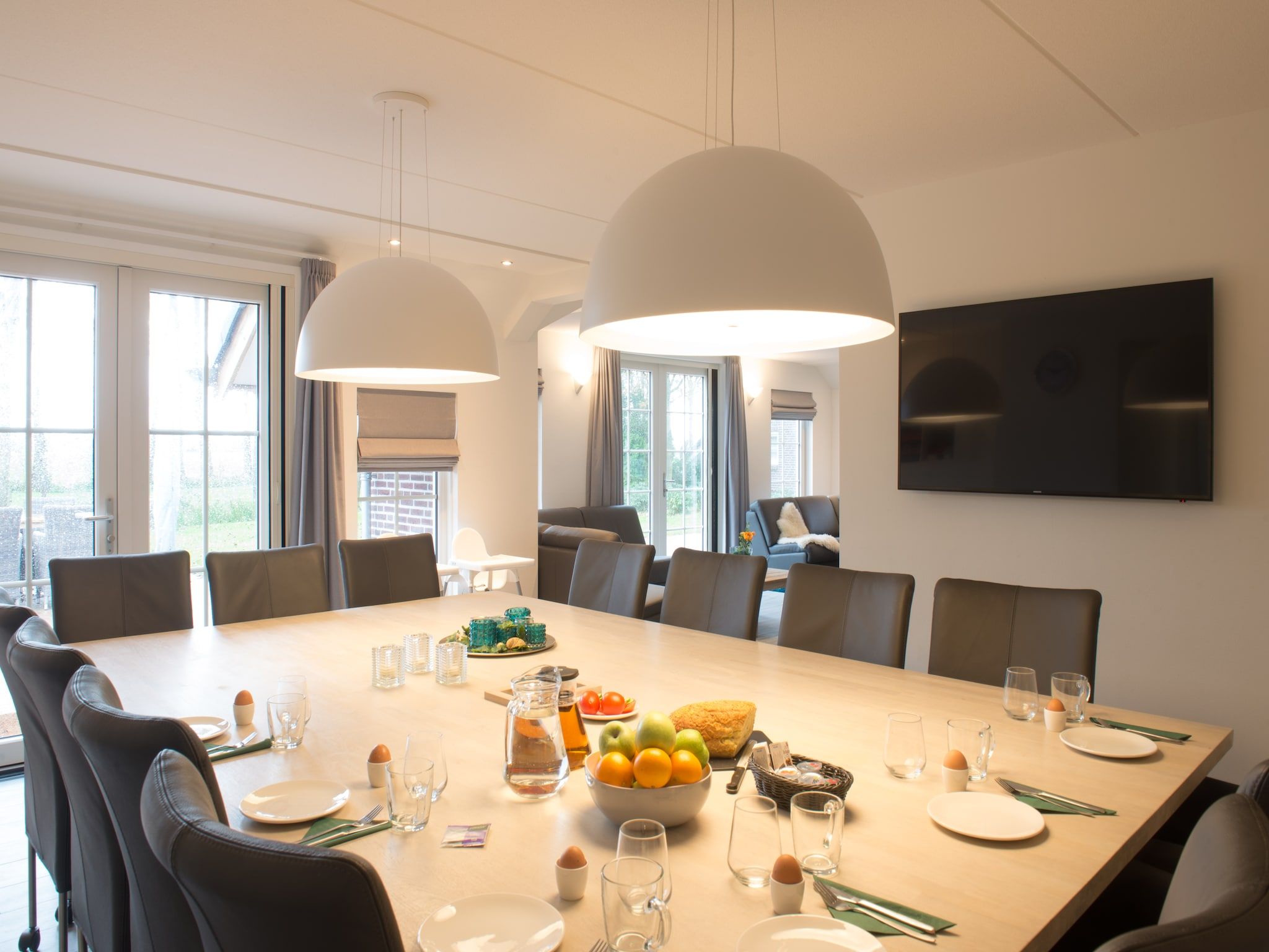 De eetkamer van Hof van Salland 9 in Hellendoorn