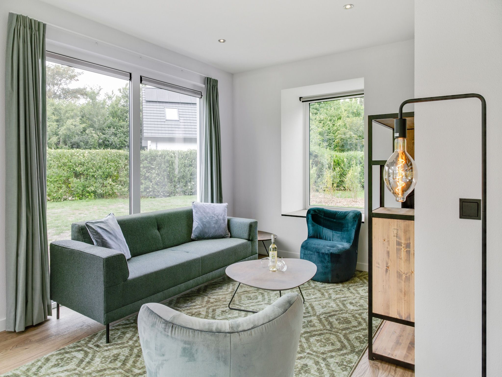 De woonkamer van De Koog  nr 4 - 6 pers woning de luxe in De Koog Texel