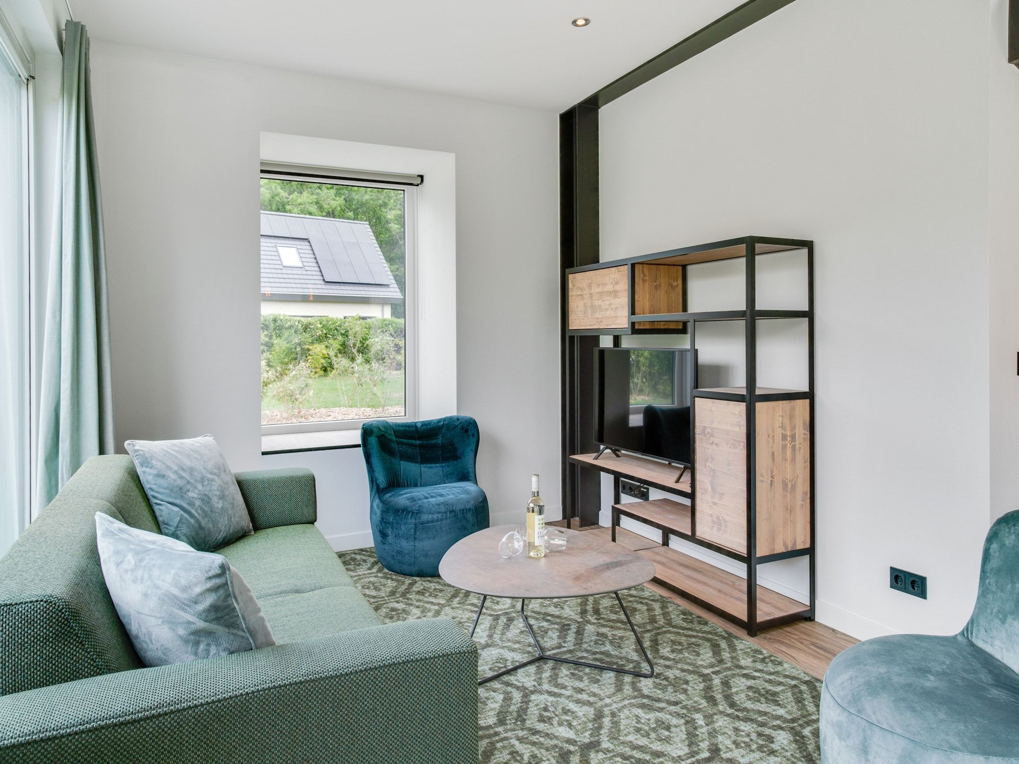 De woonkamer van De Koog  nr 5 - 6 pers woning de luxe in De Koog Texel