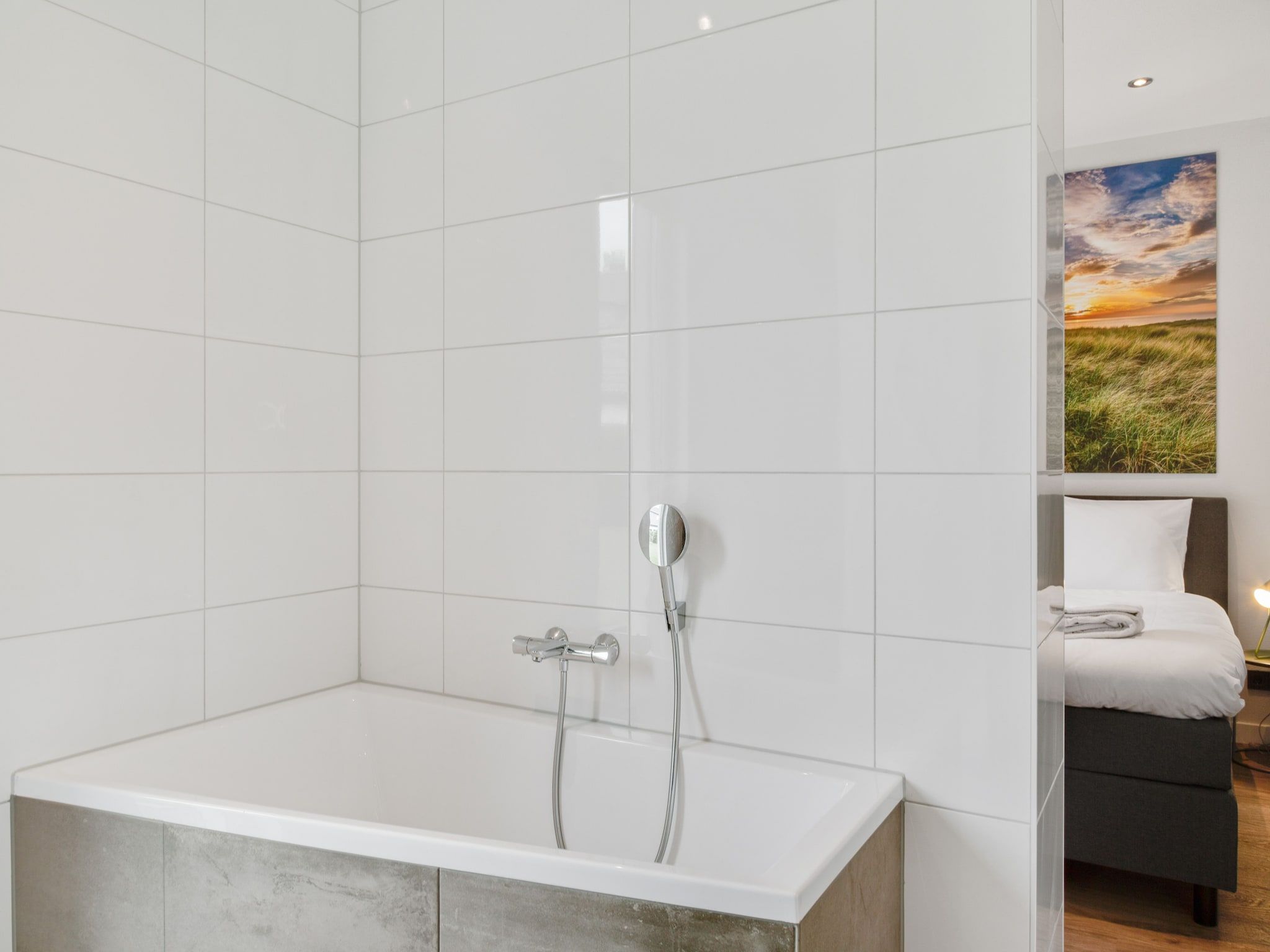 De badkamer van De Koog  nr 5 - 6 pers woning de luxe in De Koog Texel