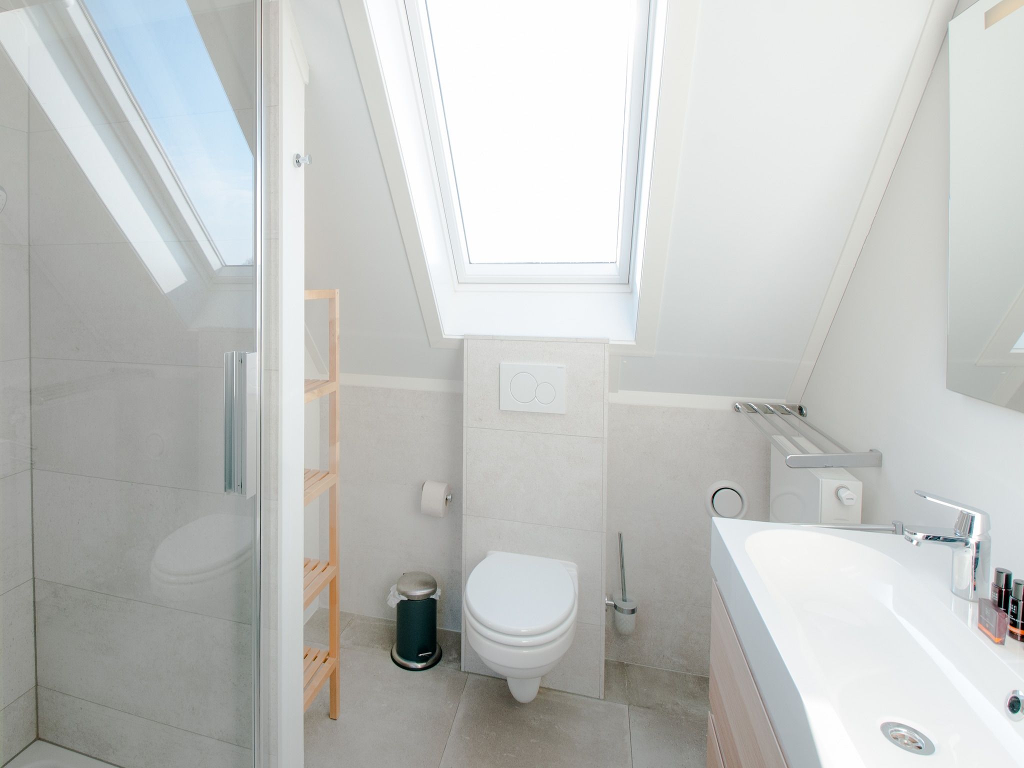 De badkamer van Resort Waterrijk Oesterdam 8 in Tholen