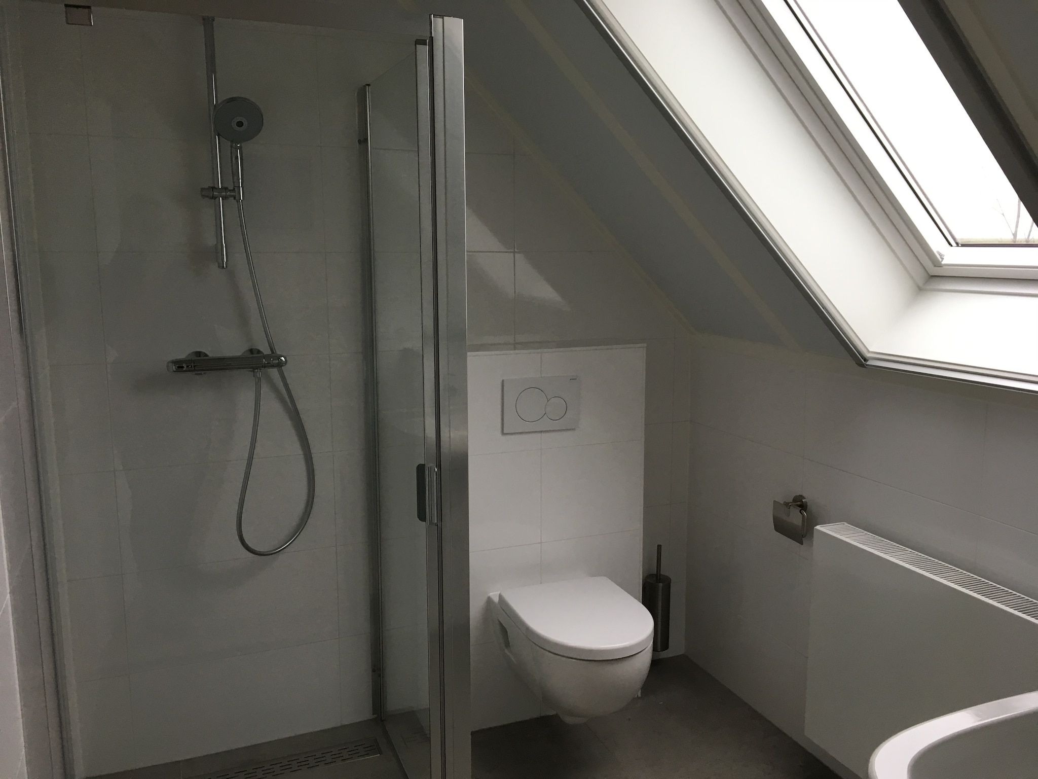 De badkamer van Resort Waterrijk Oesterdam 11 in Tholen