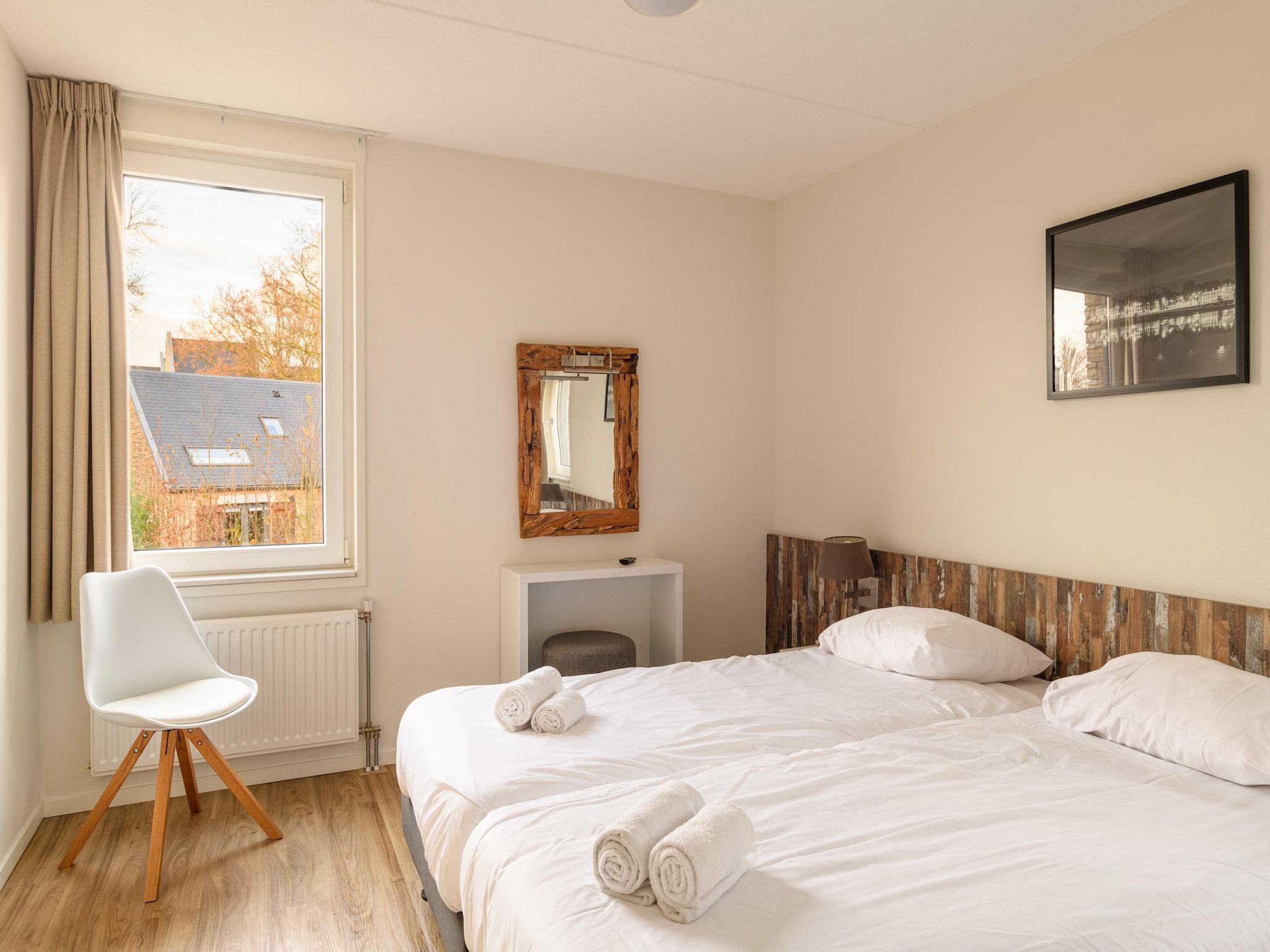 Een slaapkamer van Resort Maastricht 15 in Maastricht