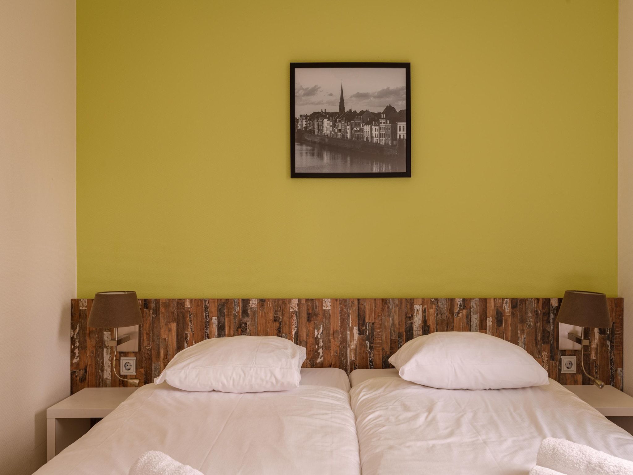 Een slaapkamer van Resort Maastricht 14 in Maastricht