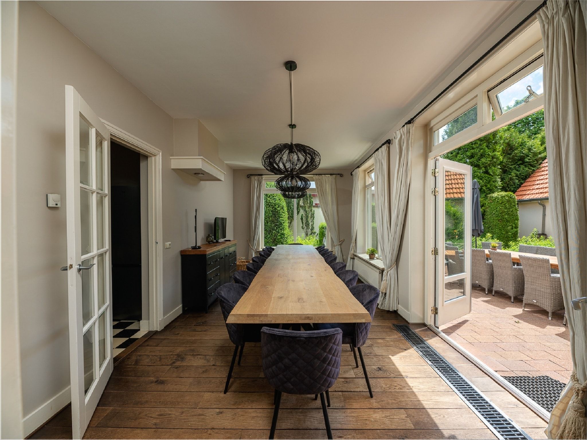 De eetkamer van Landgoed De IJsvogel 10 in Voorthuizen