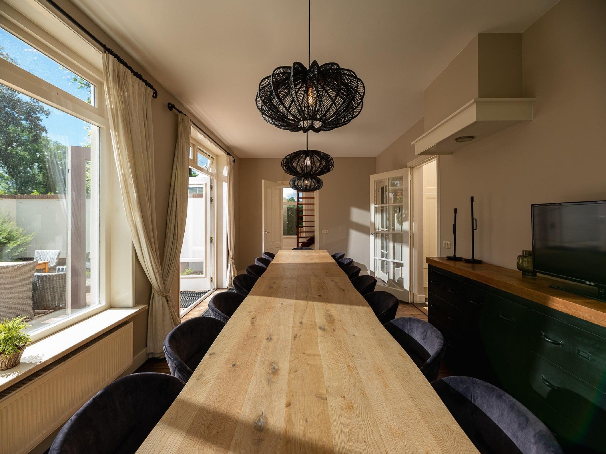 De eetkamer van Landgoed De IJsvogel 10 in Voorthuizen