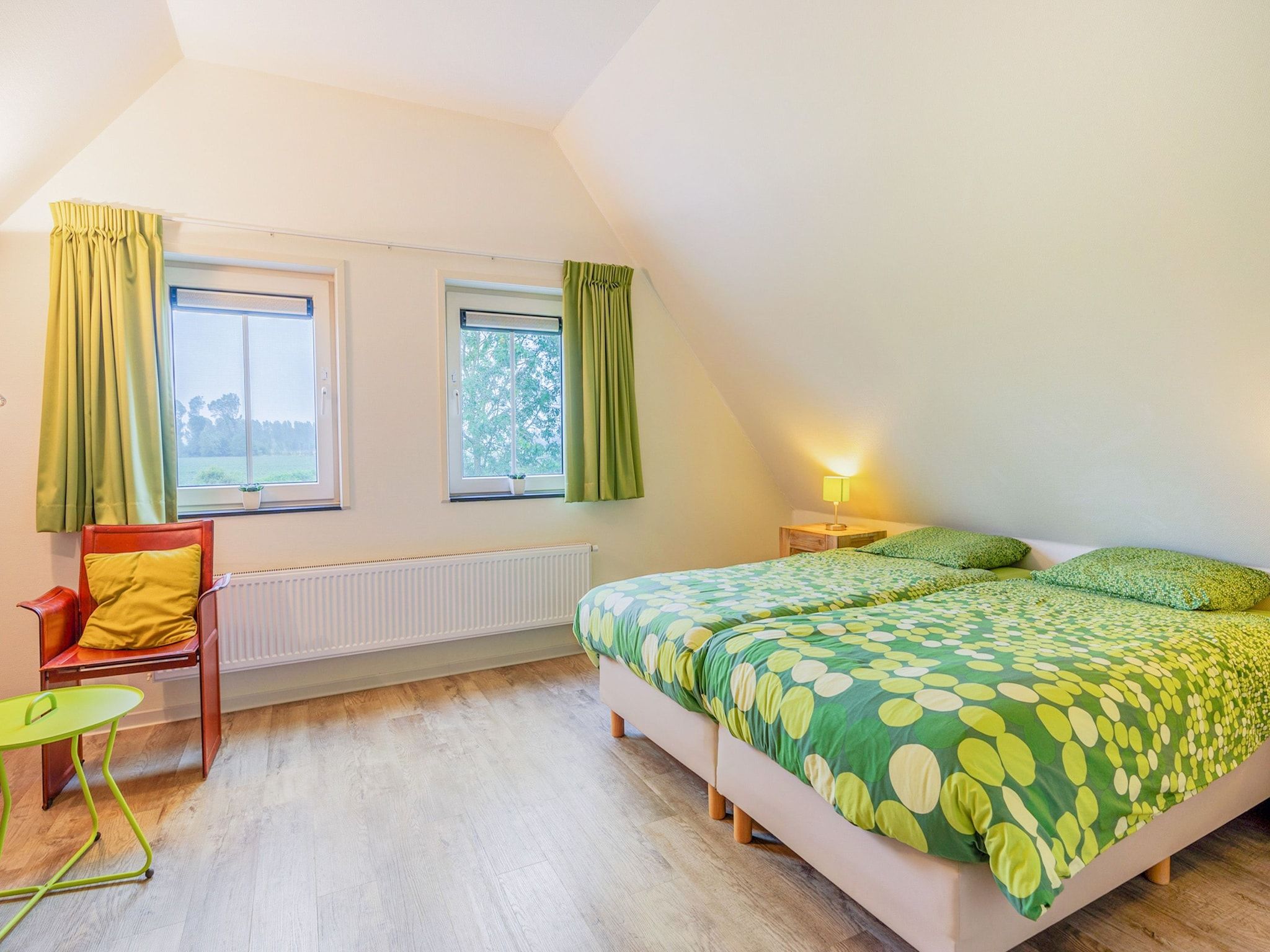 Een slaapkamer van Krokus 18 in Breskens