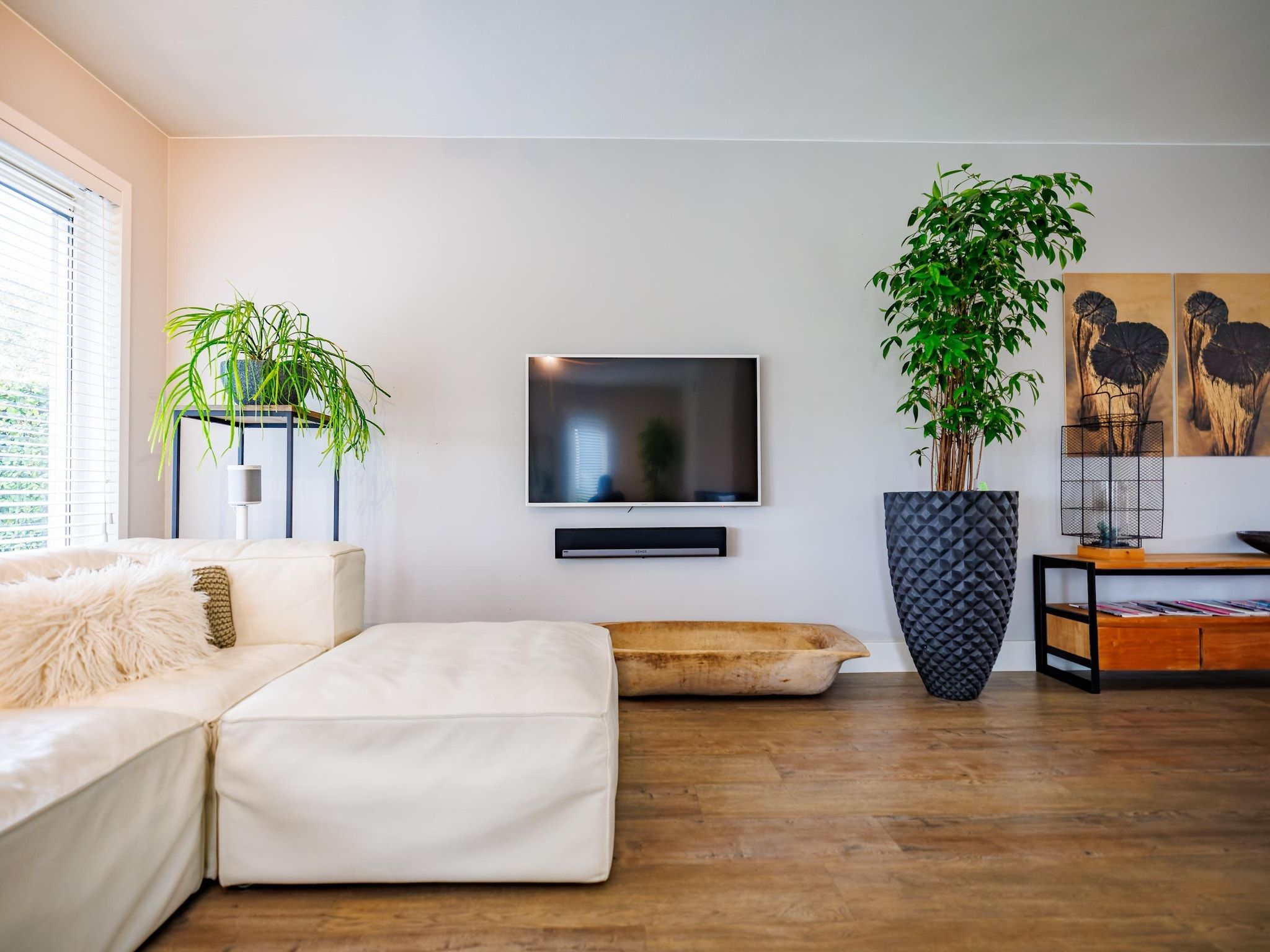 De woonkamer van Vakantiepark Eiland van Maurik 4 in Maurik