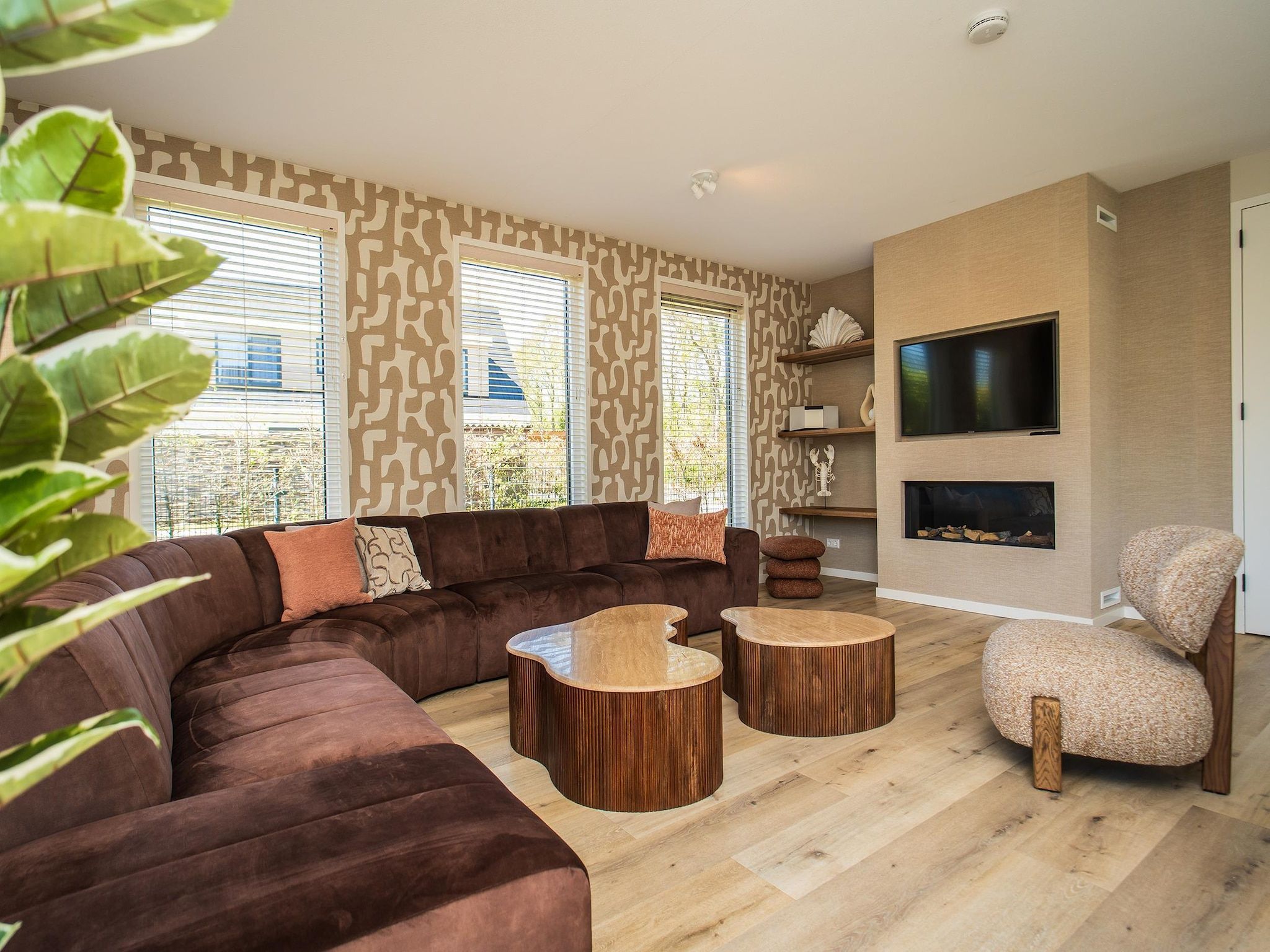 De woonkamer van So What 21 in De Koog Texel