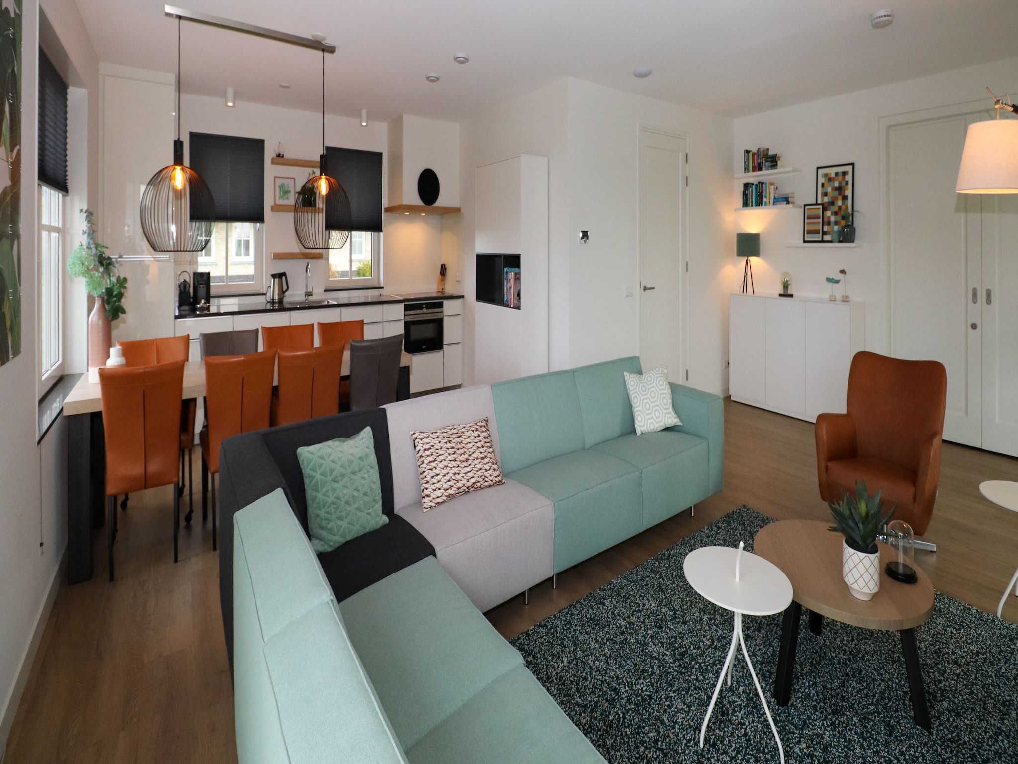 De woonkamer van Friese Meren Villa's 13 in Delfstrahuizen