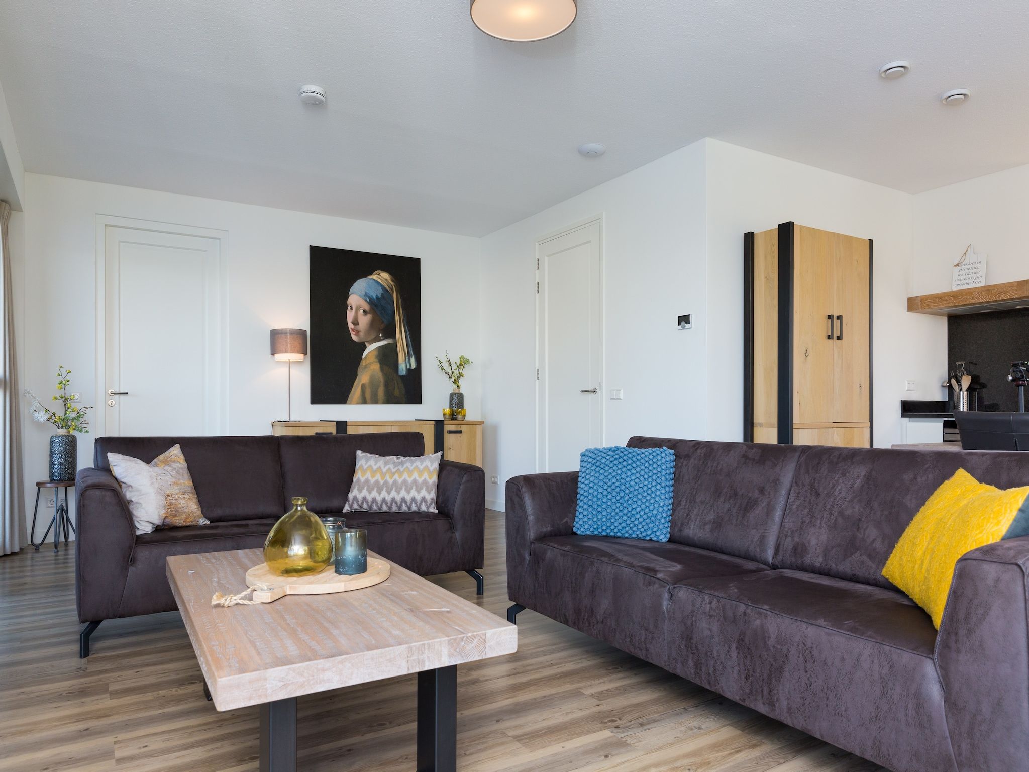 De woonkamer van Friese Meren Villa's 14 in Delfstrahuizen