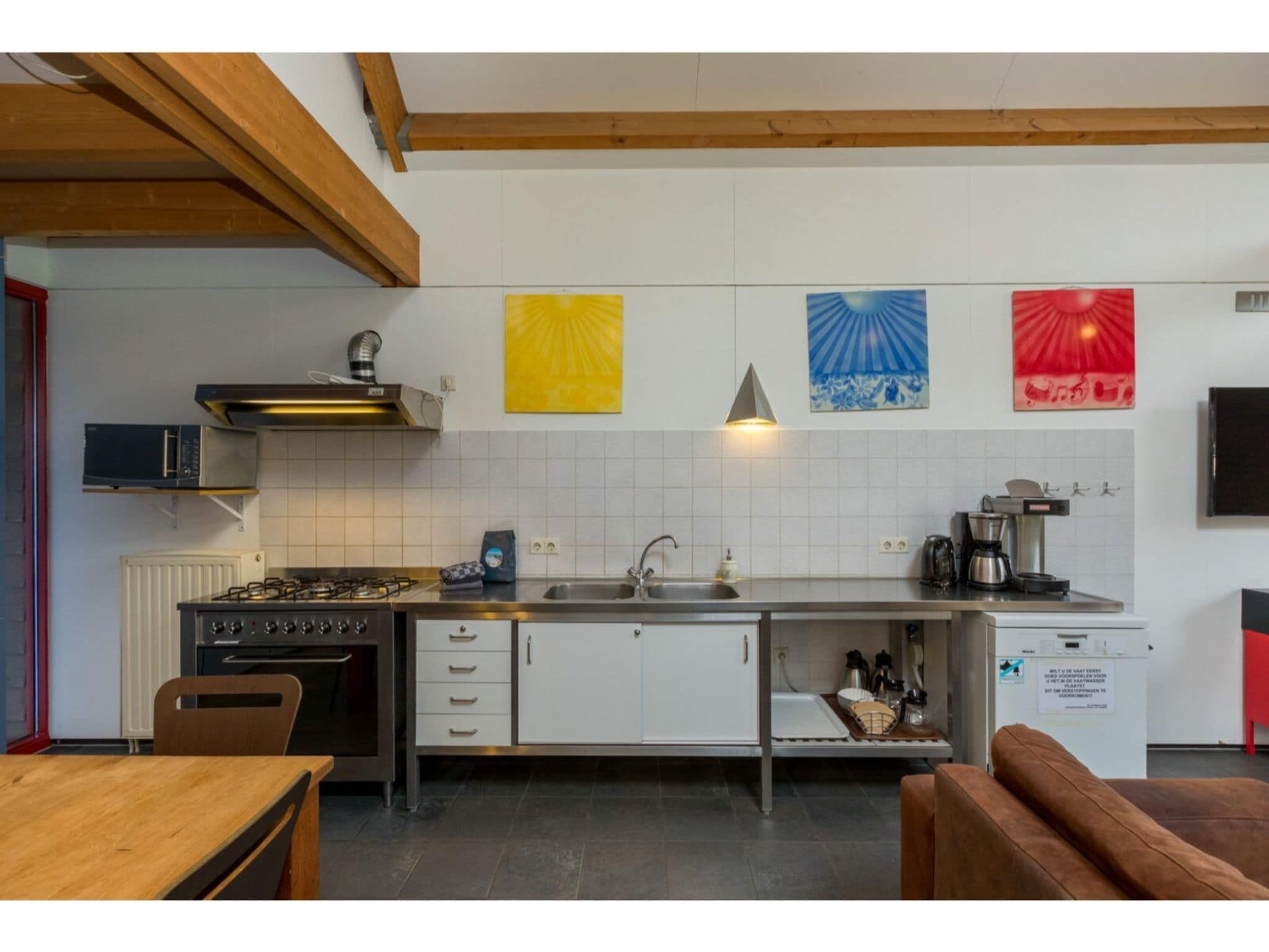 De keuken van Zonnevylle Duinweg 135 in Zoutelande