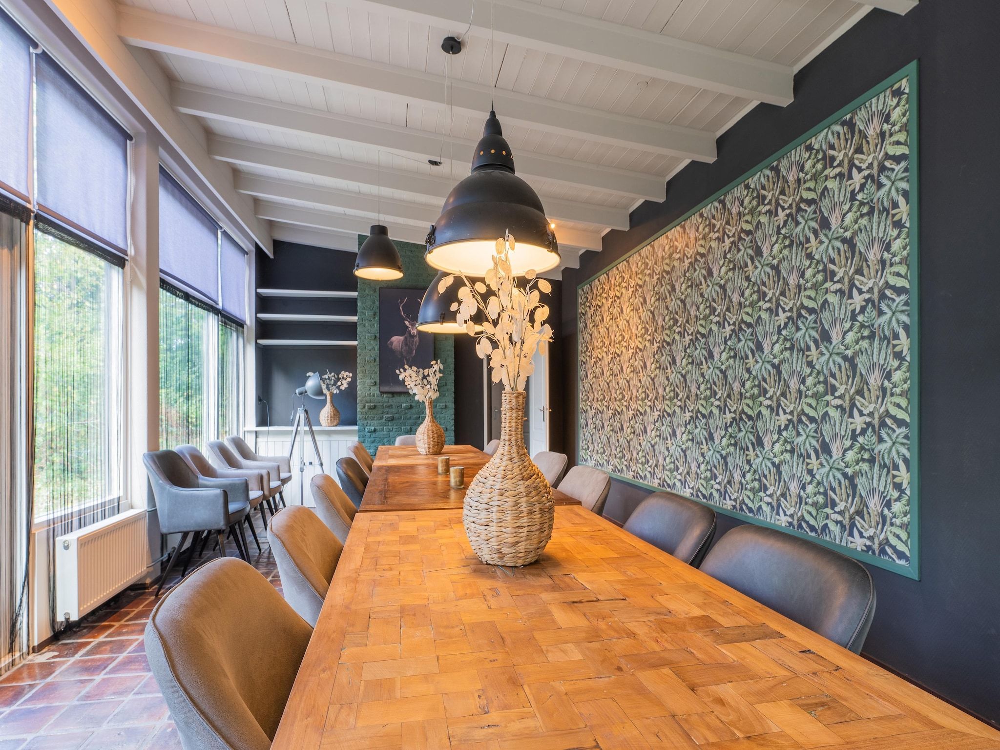 De eetkamer van Familiehuis Ruighenrode in Lochem