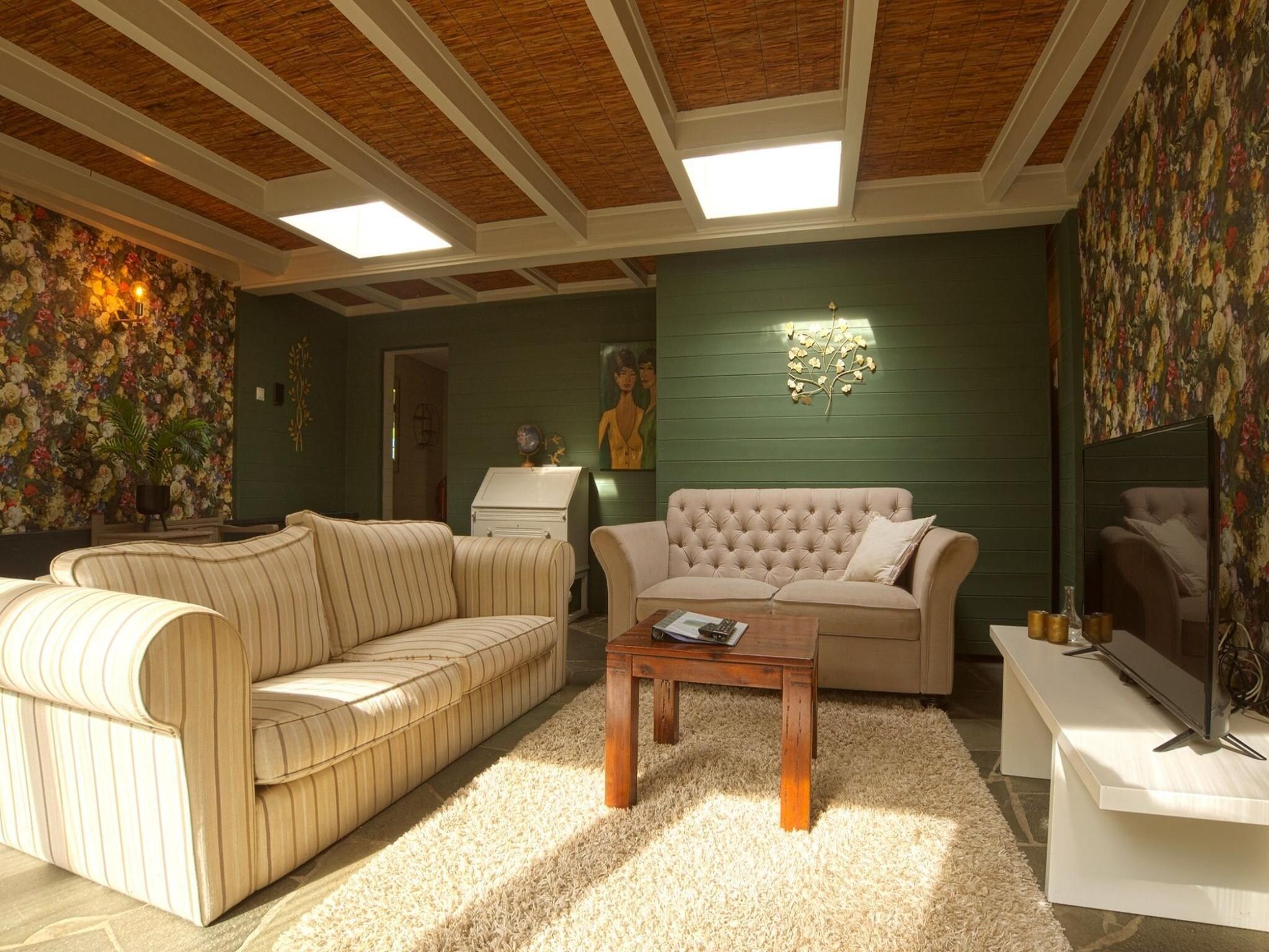 De woonkamer van Familiehuis Ruighenrode in Lochem