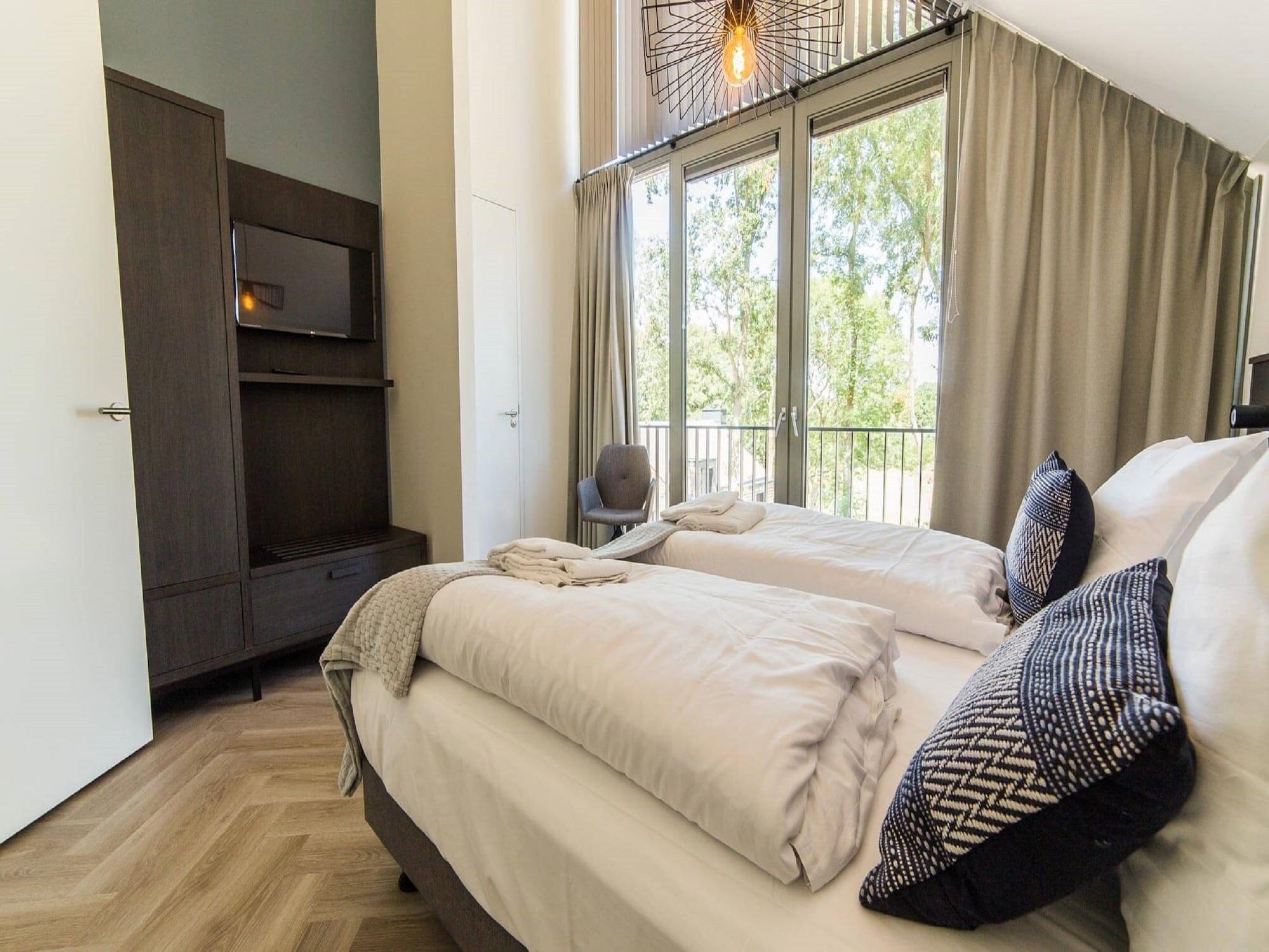 Een slaapkamer van Resort Maastricht 29 in Maastricht